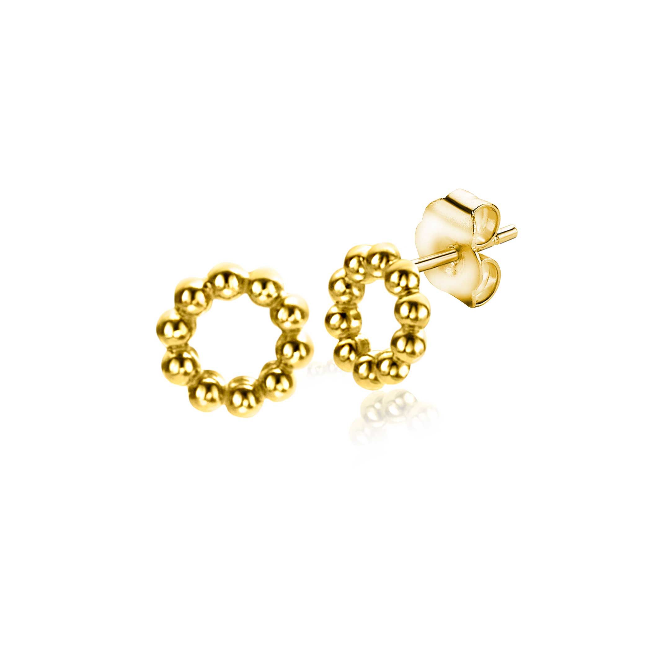ZINZI GOLD oorknopjes open rond bolletjes 5.5mm