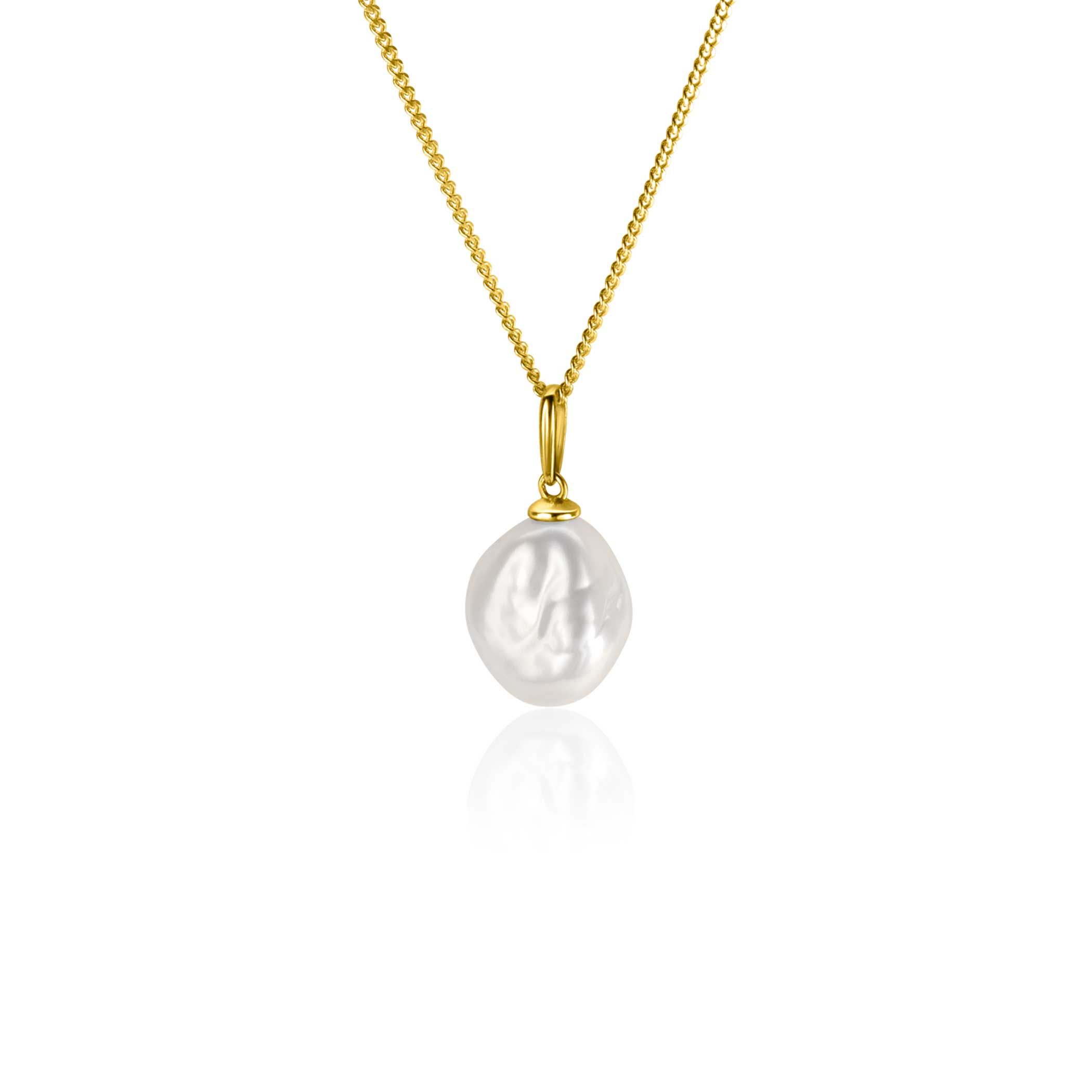 ZINZI GOLD hanger zoetwater parel