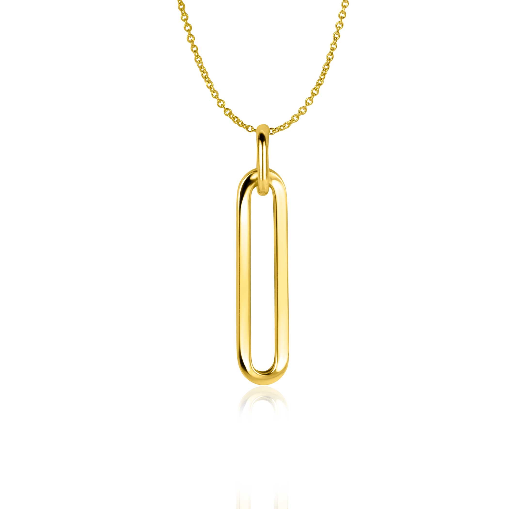 ZINZI GOLD hanger paperclip schakel 26mm