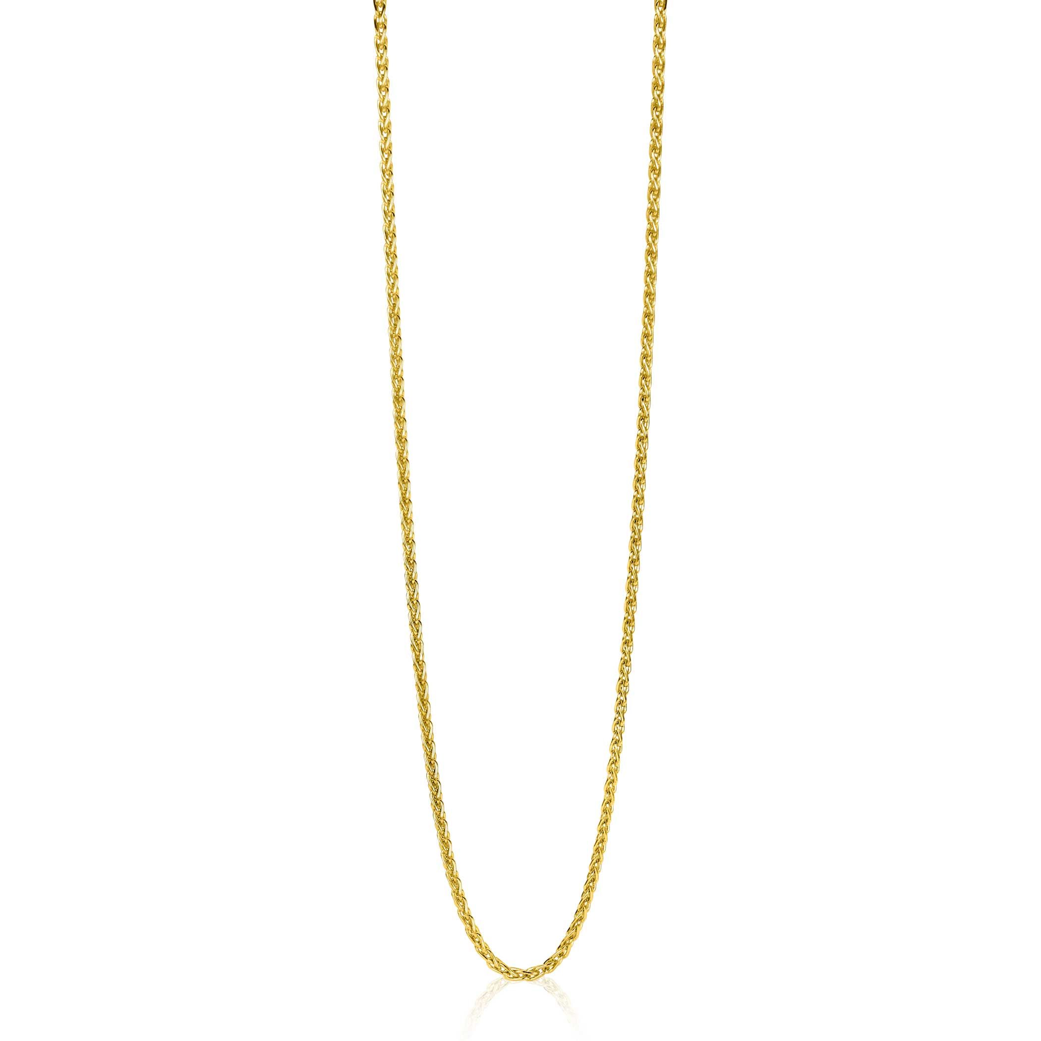 ZINZI GOLD collier palmier schakel 1.5mm 42cm