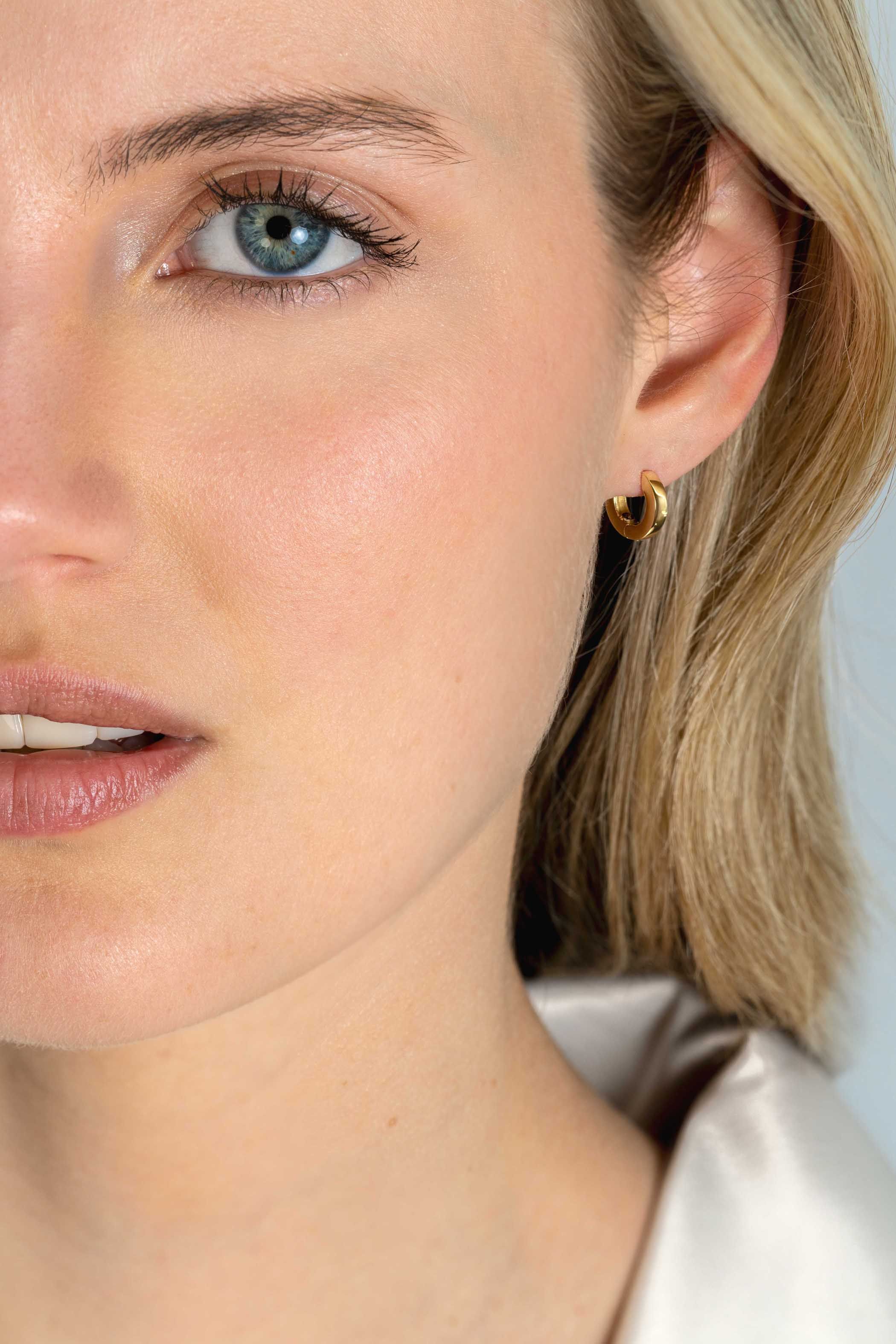 ZINZI GOLD klapcreolen 11,7 x 2,2mm