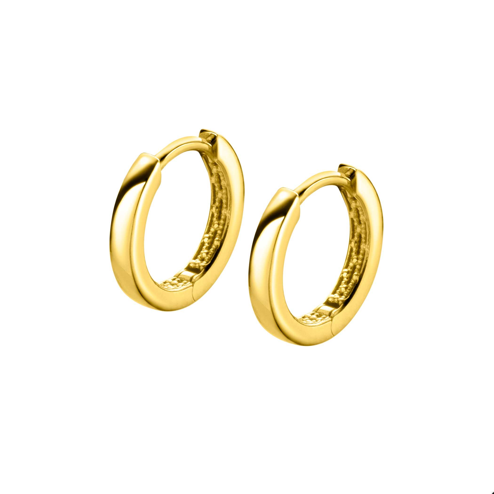 ZINZI GOLD klapcreolen 12x1,7mm