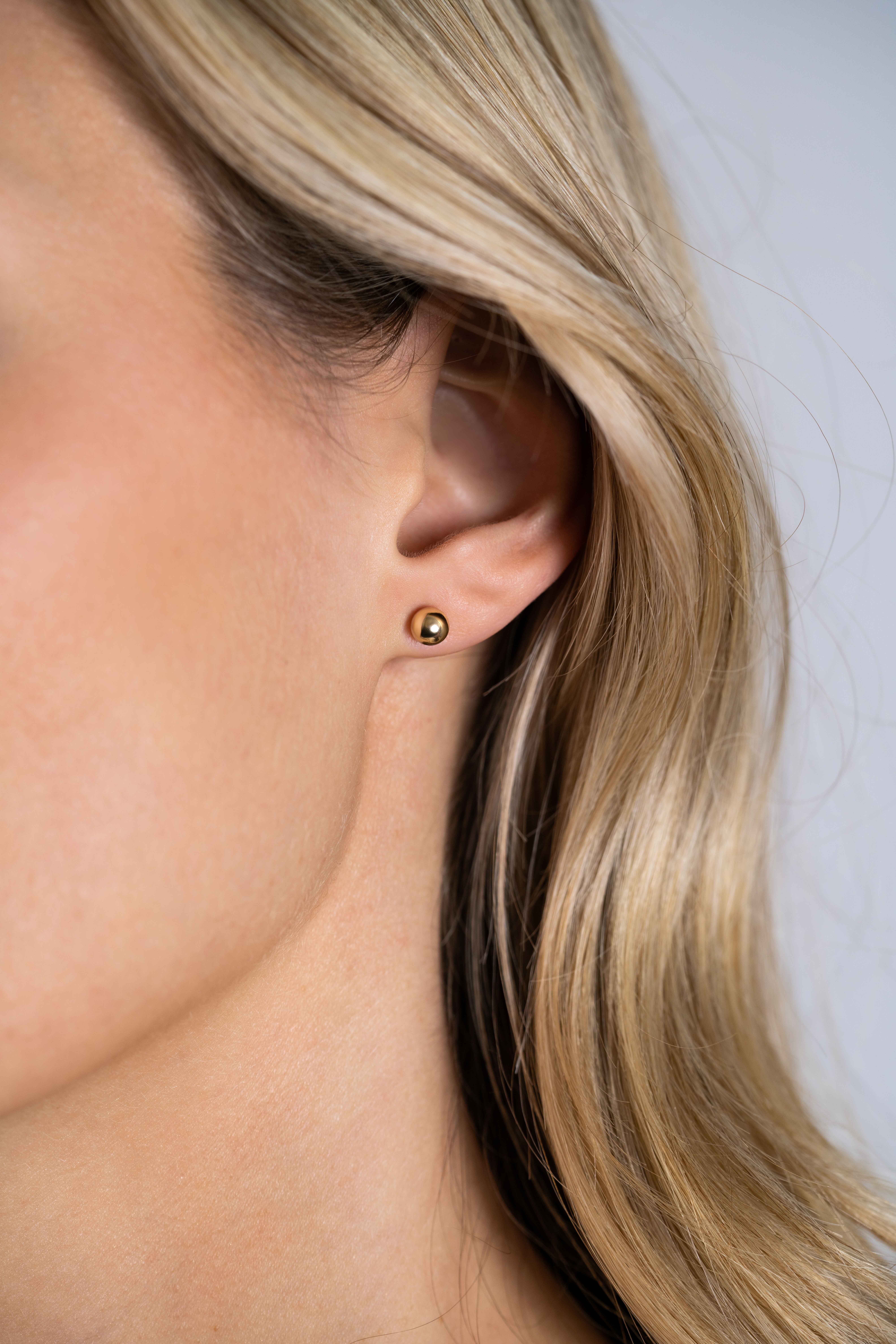 ZINZI GOLD oorknopje bol 5mm