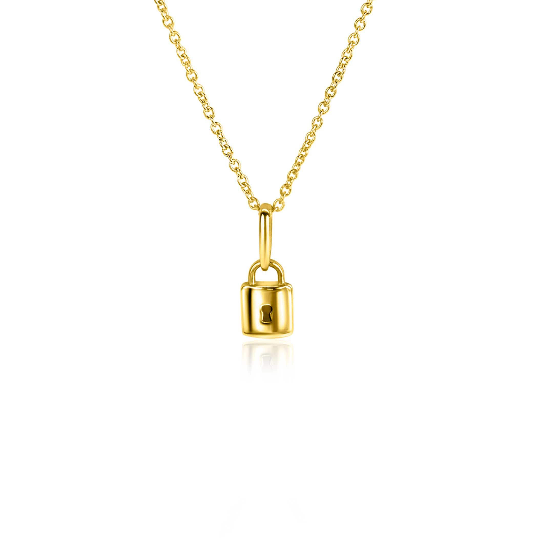 ZINZI GOLD hanger slotje met sleutelgat