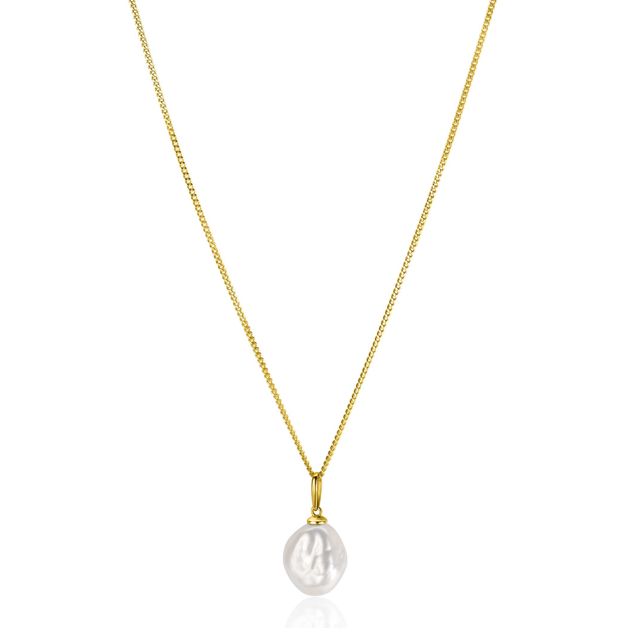 ZINZI GOLD hanger zoetwater parel