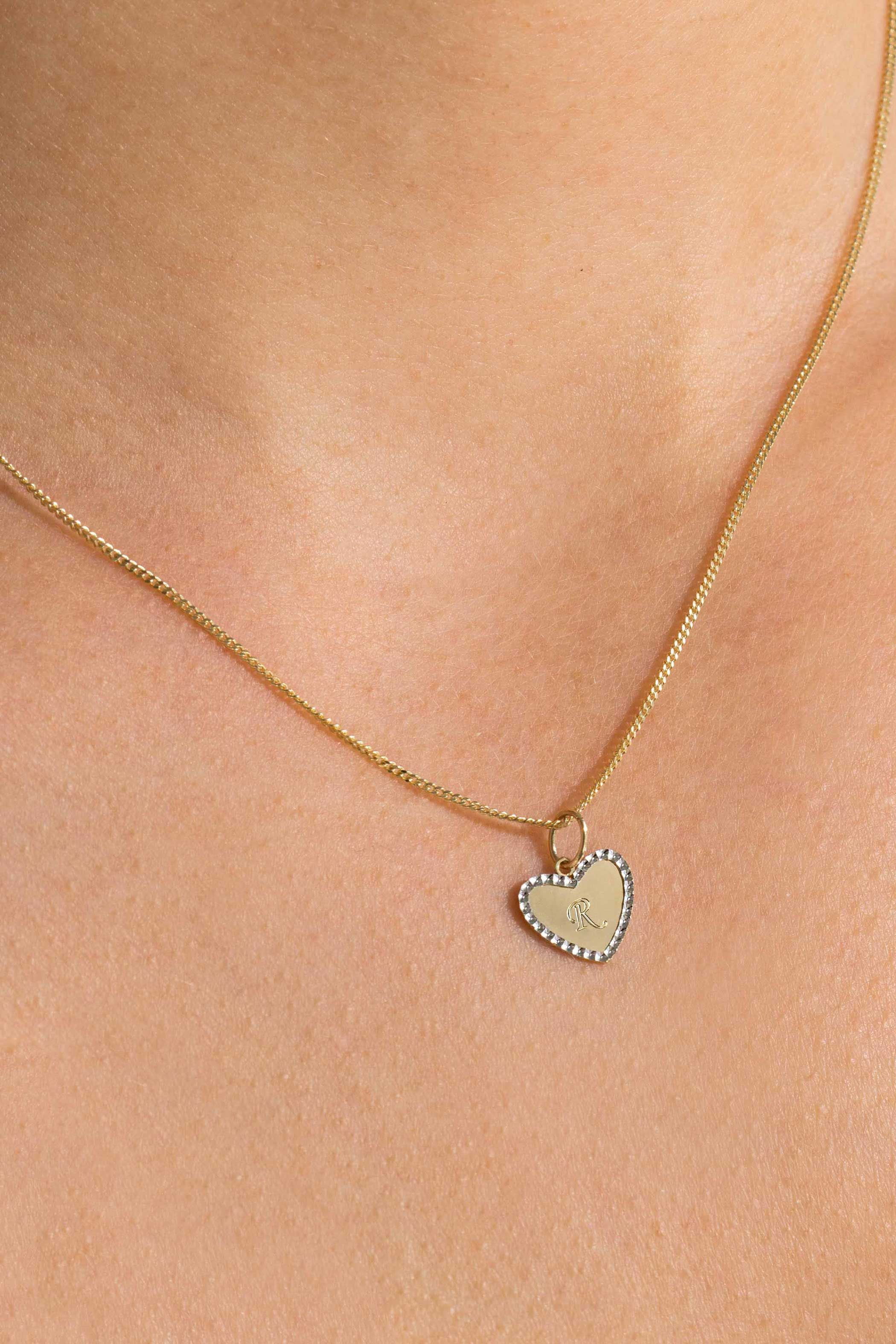 ZINZI GOLD hanger hart gediam. randje 10mm