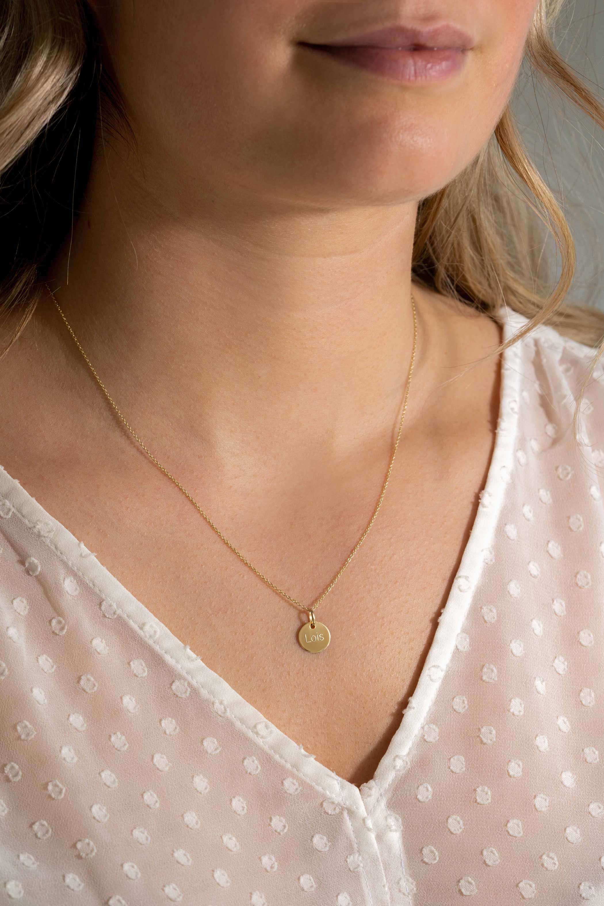 ZINZI GOLD hanger rond glad 10mm