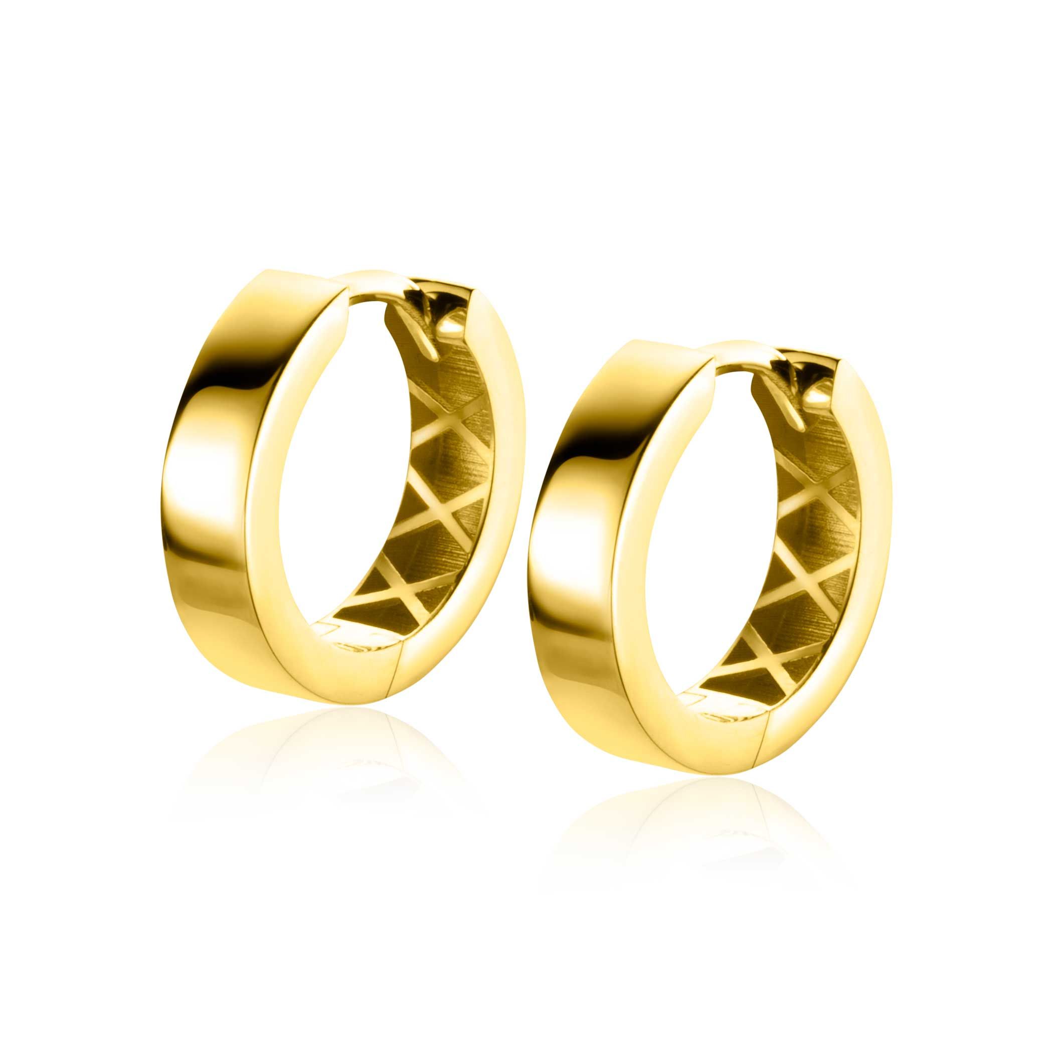 ZINZI GOLD klapcreolen 15 x 3,7mm