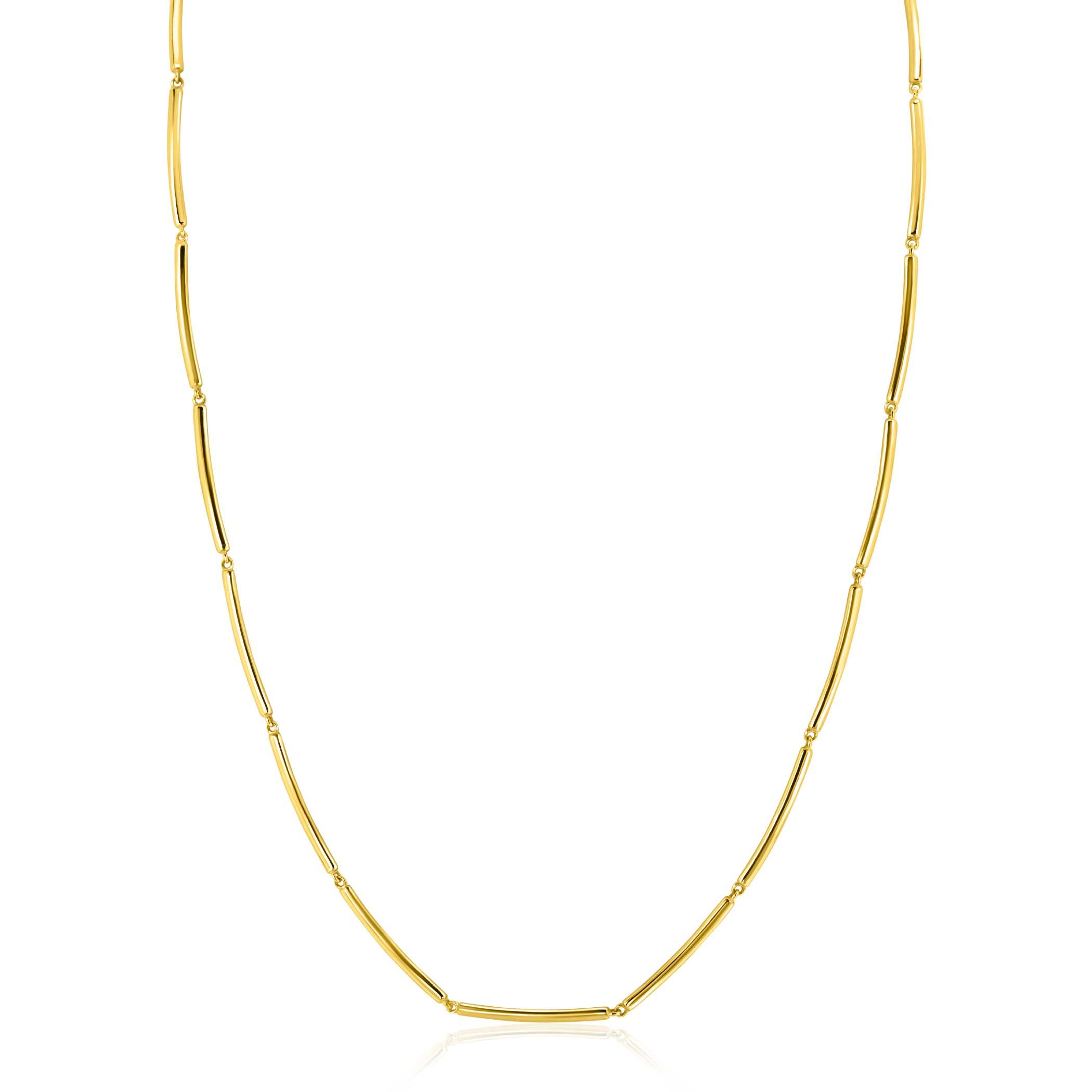 ZINZI GOLD collier staafjes 45cm