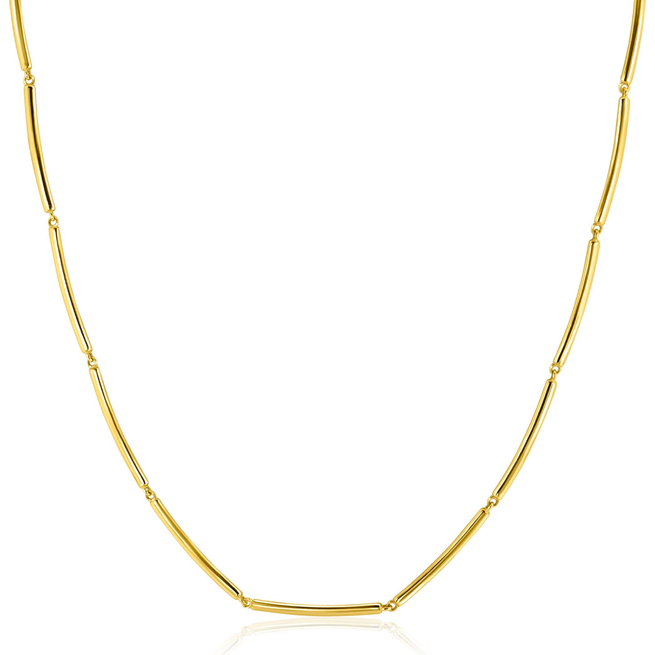 ZINZI GOLD collier staafjes 45cm