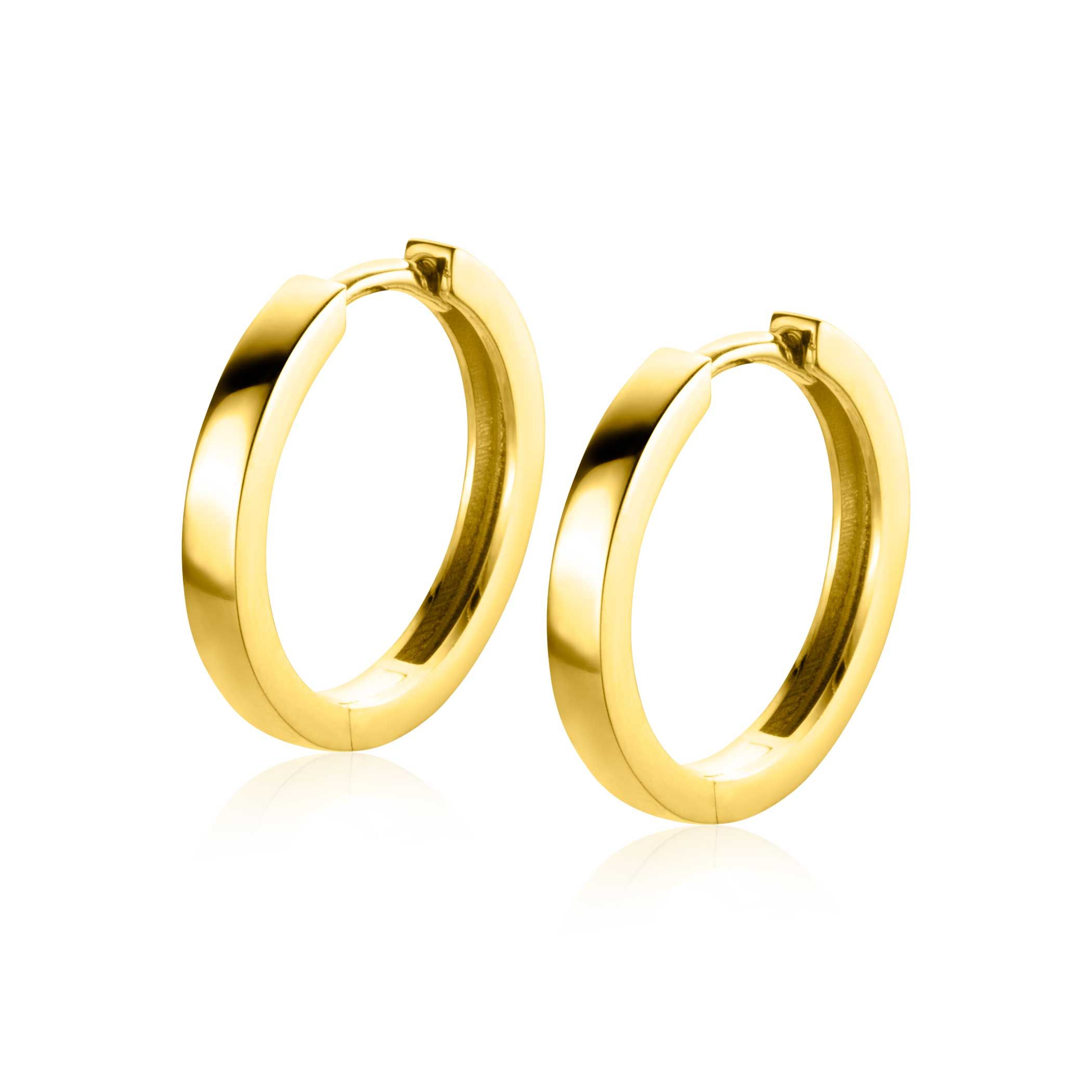 ZINZI GOLD klapcreolen 17,4 x 2,3mm