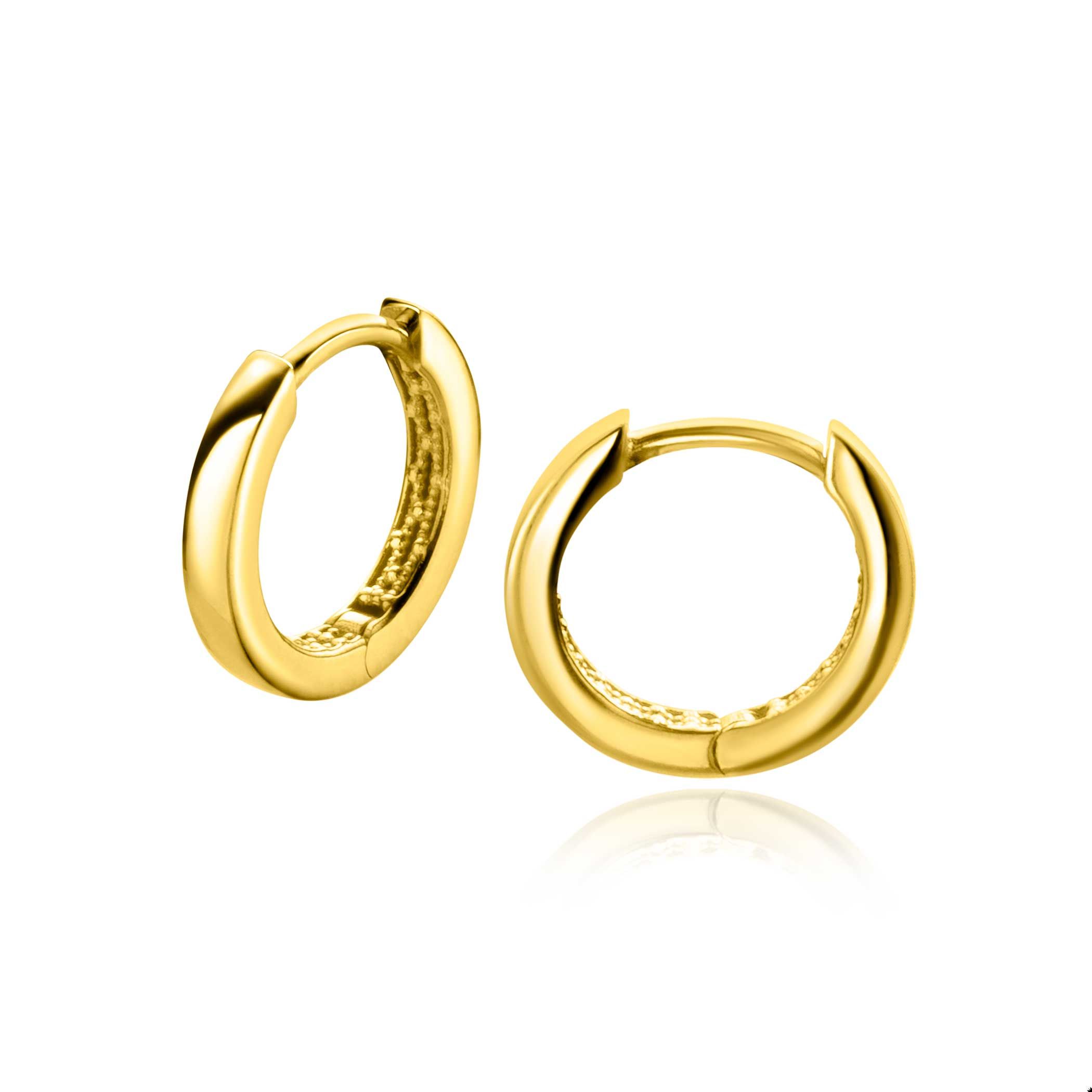 ZINZI GOLD klapcreolen 12x1,7mm