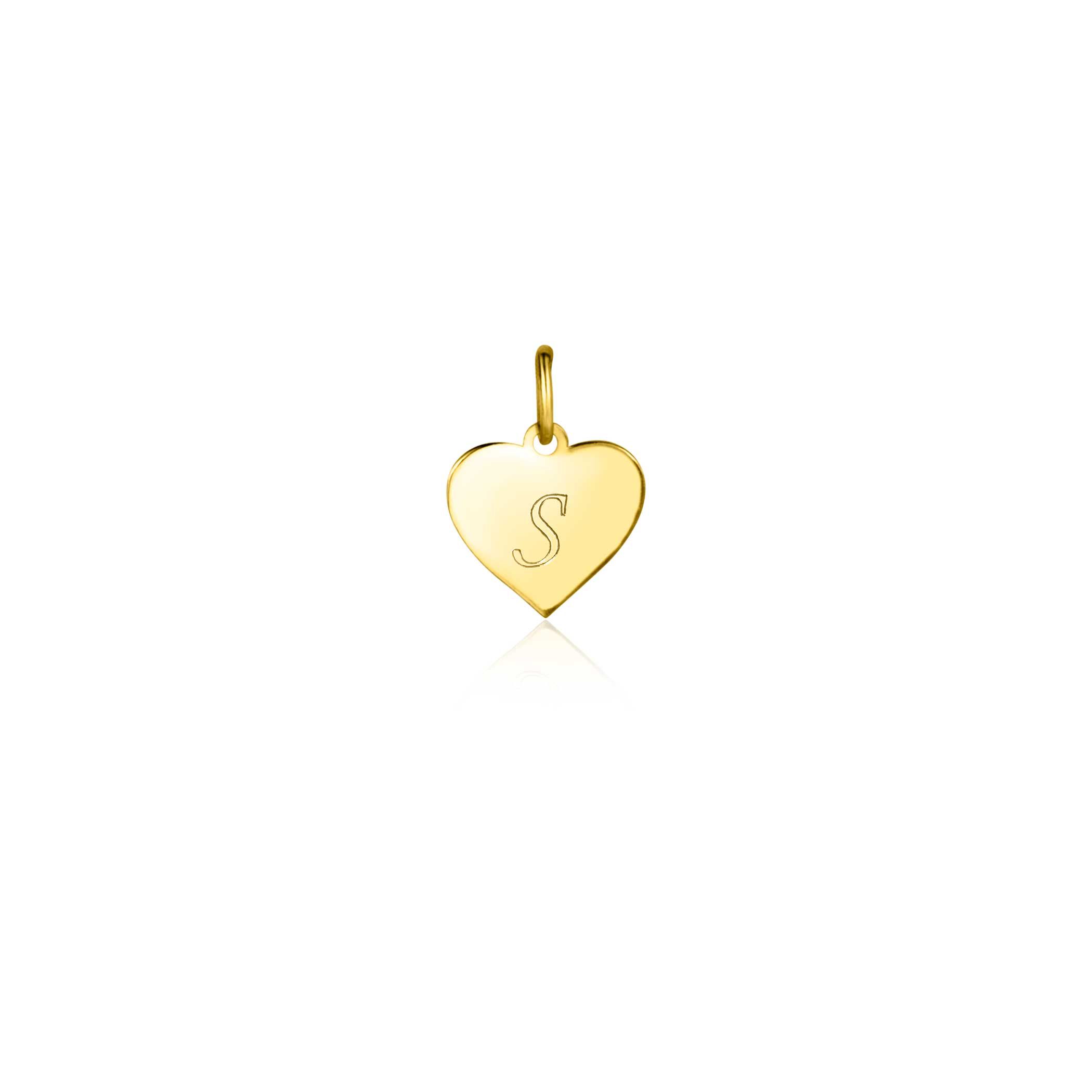 ZINZI GOLD hanger hart glad 8mm