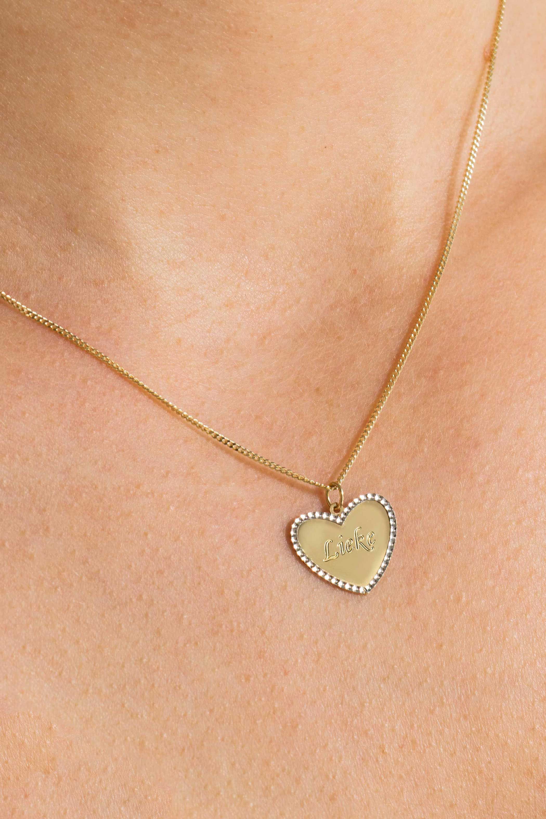 ZINZI GOLD hanger hart gediam. randje 15mm