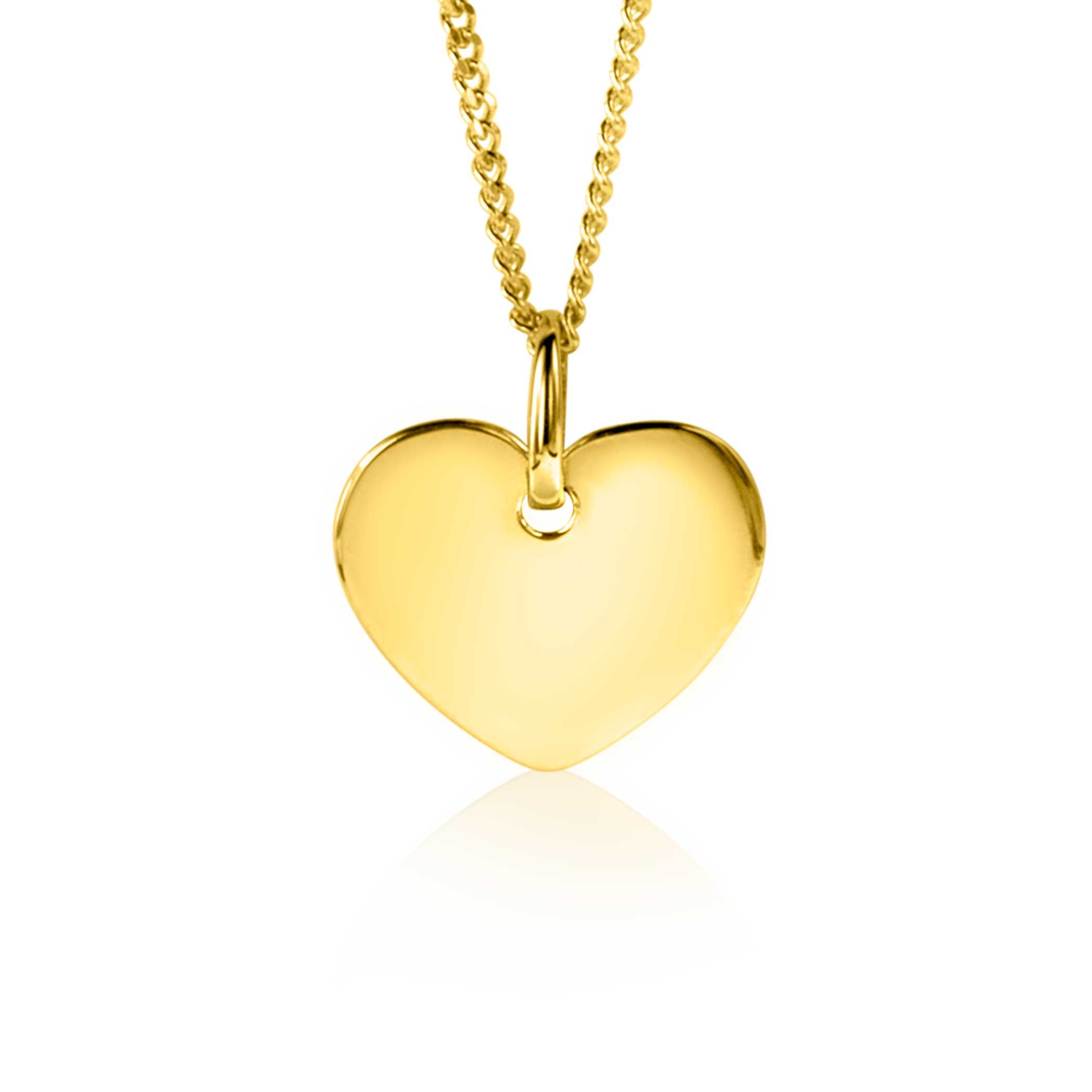 ZINZI GOLD hanger hart glad 12mm