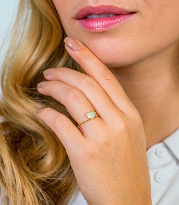 ZINZI Gold 14 Karat Gold Ring Herz ZGR214