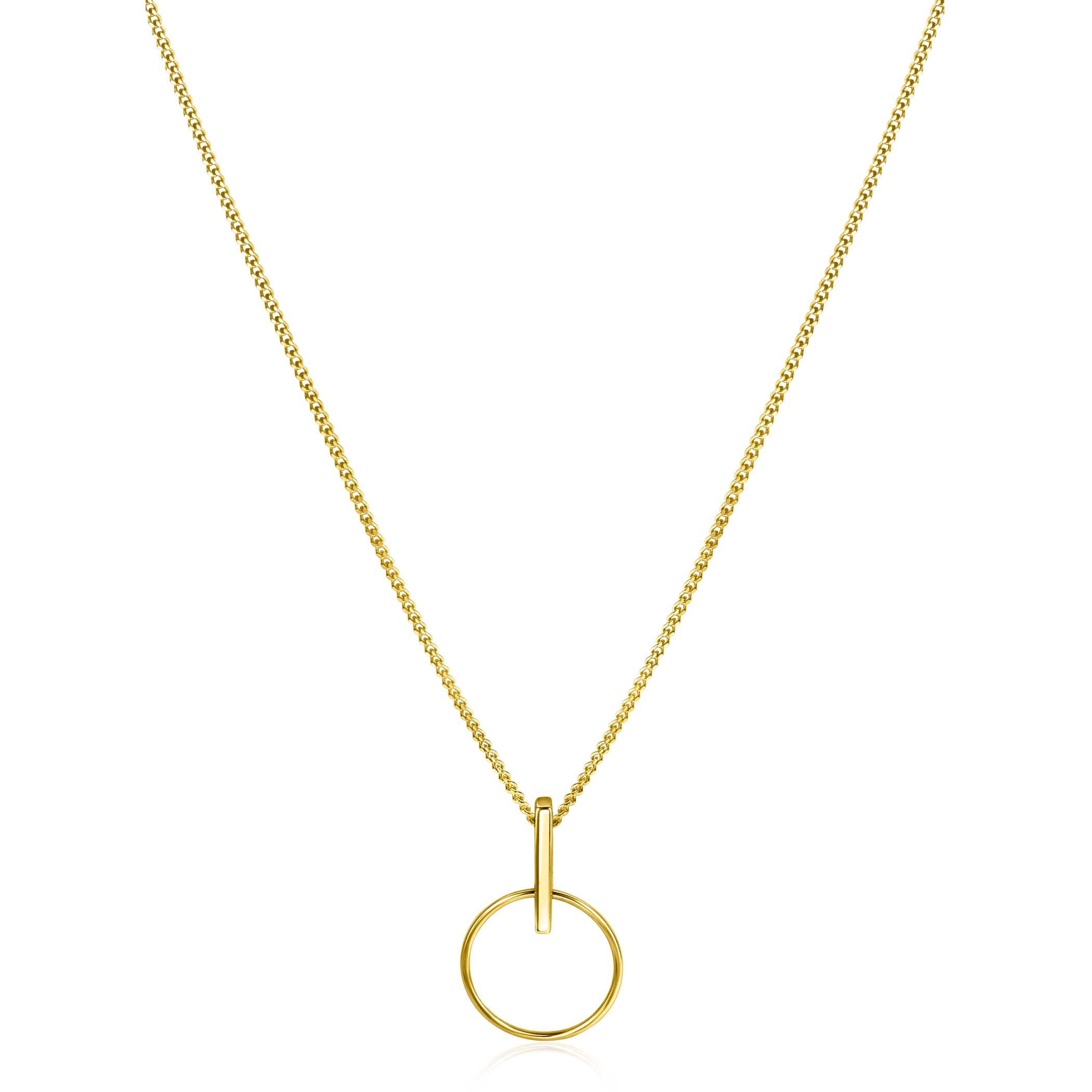 ZINZI GOLD hanger staafje met open rondje 11,5mm