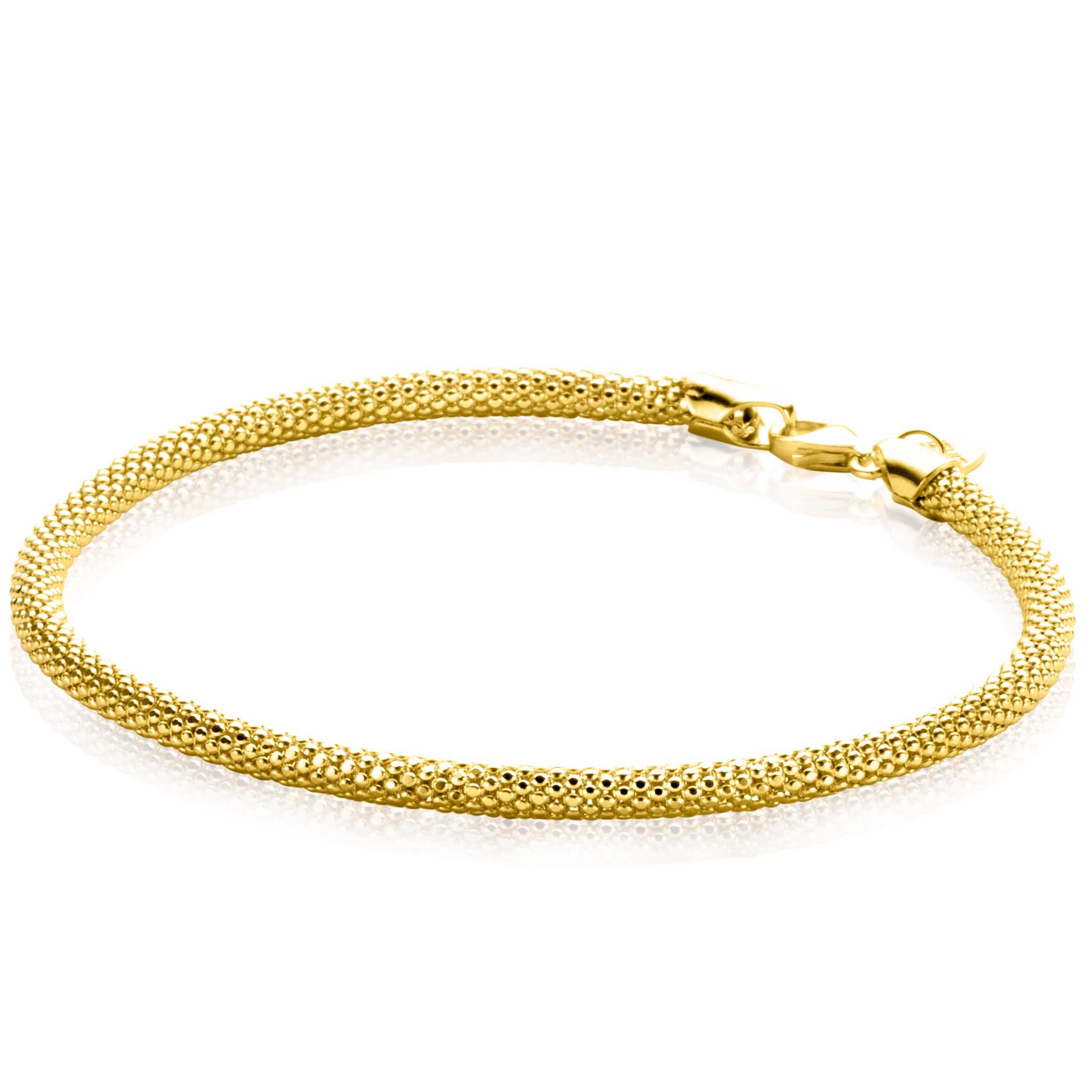 ZINZI GOLD armband popcorn 2.9mm