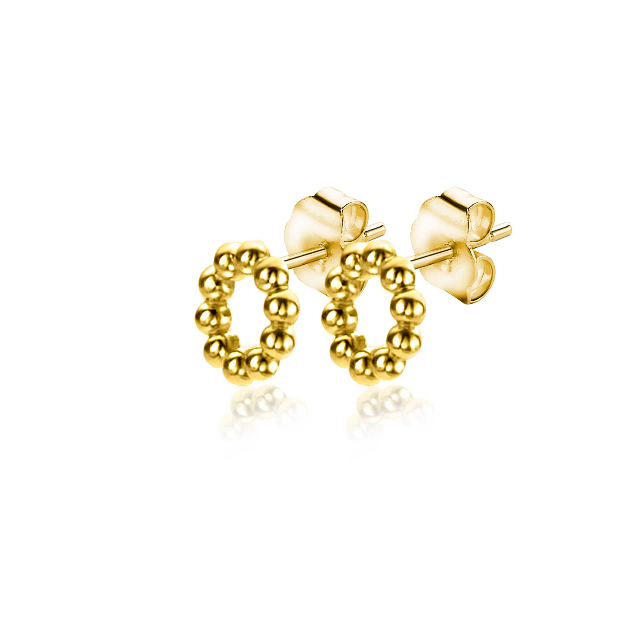 ZINZI GOLD oorknopjes open rond bolletjes 5.5mm