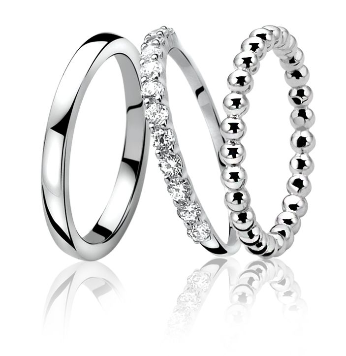 ZINZI silberner Ring Knöchel glatt Kugel ZIR923K