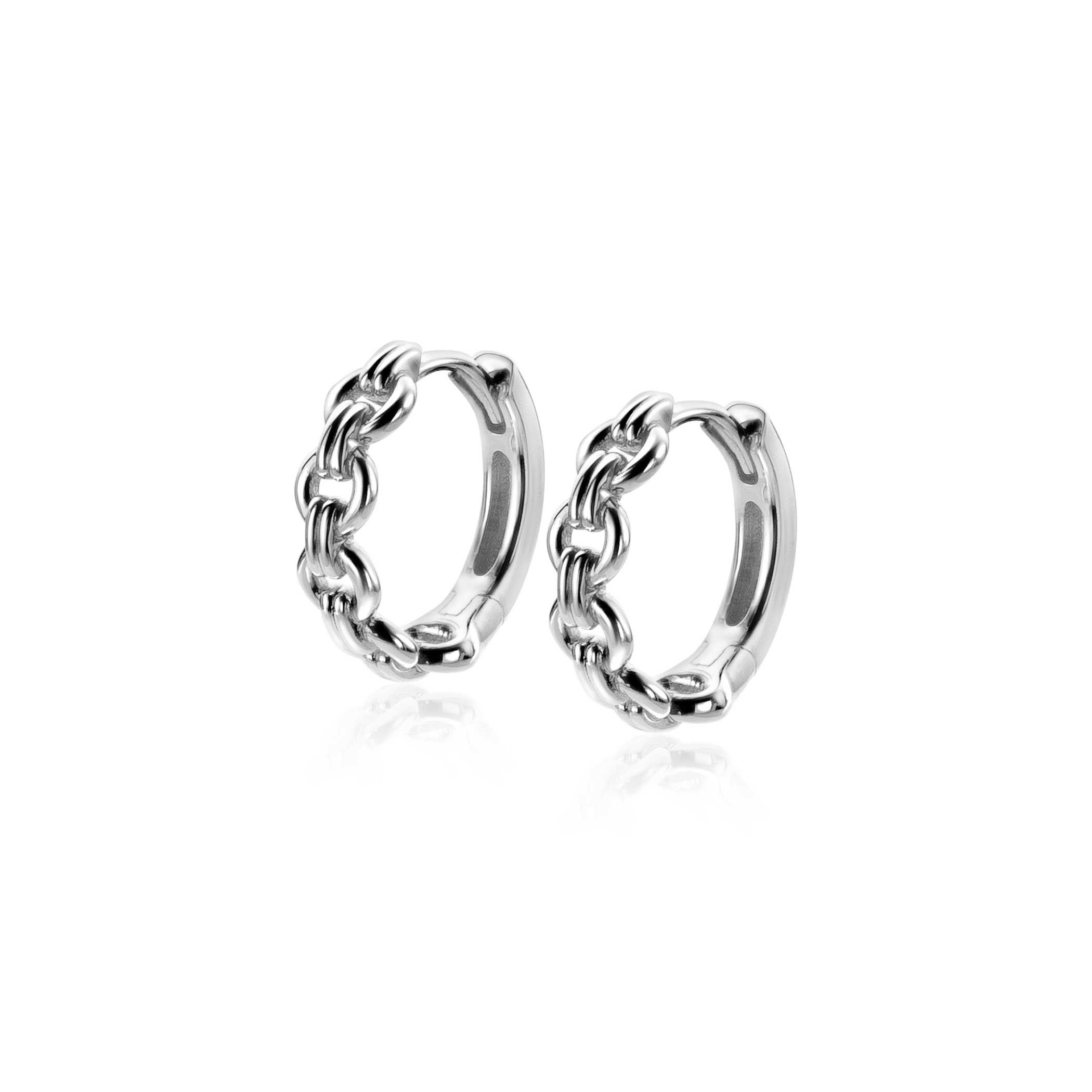 ZINZI silberne Ohrringe runde Glieder 15x4mm ZIO2239
