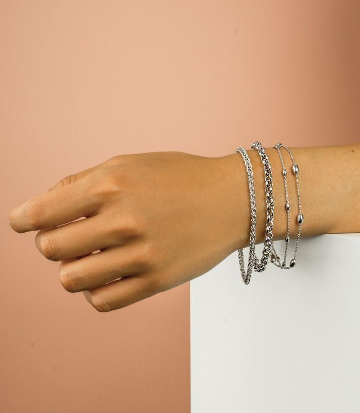 Zinzi silbernes Jasseron Armband 5mm breit 19cm ZIA1009