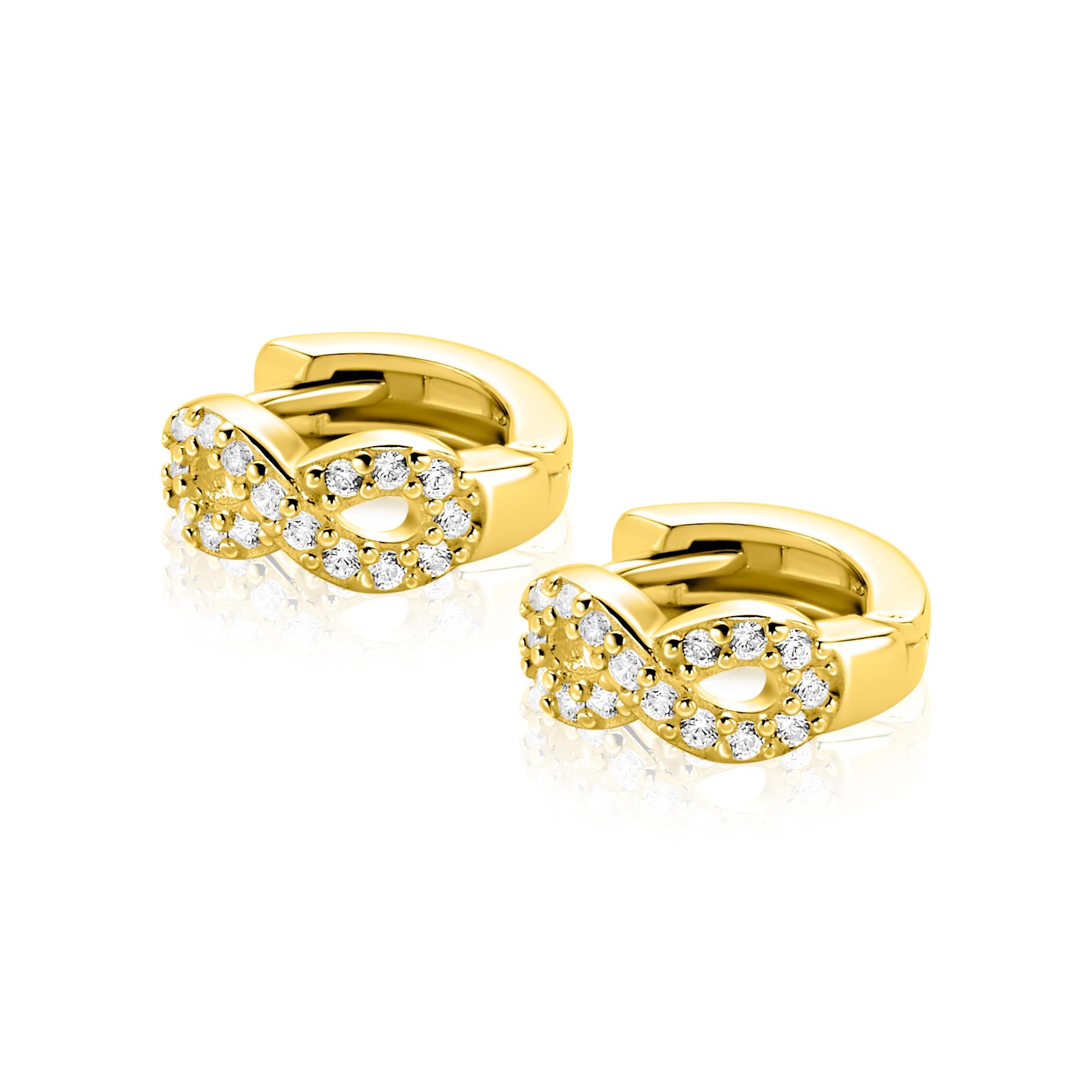 ZINZI zlv. klapcreolen gg.verg.infinity zirc. 12.5x5mm