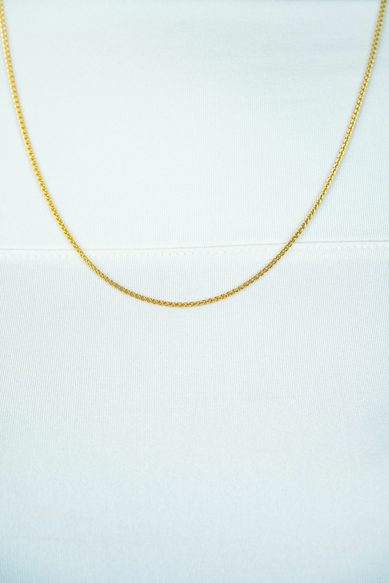 42cm ZINZI silberne Palmier Kette gelb vergoldet ZILC-P42G