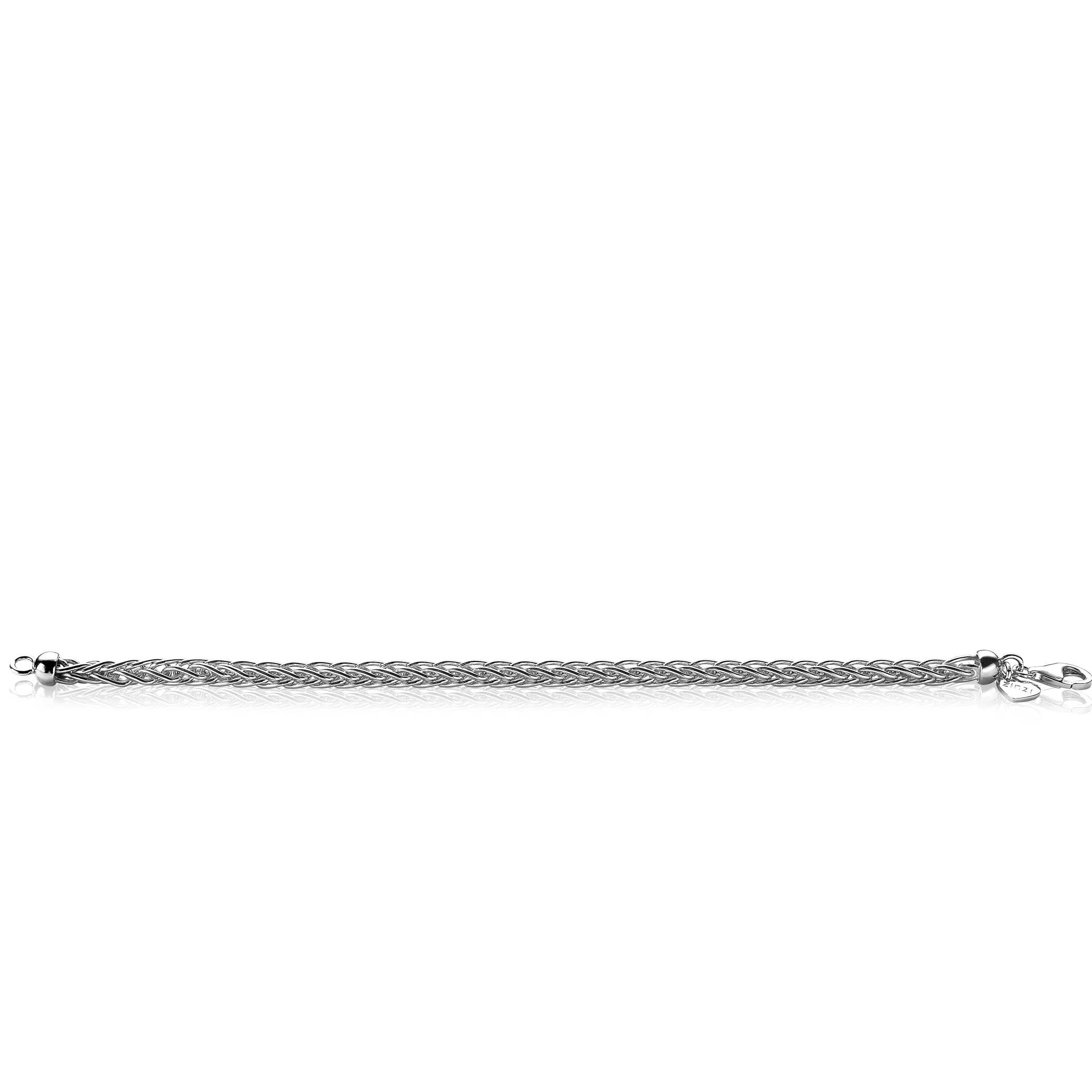 ZINZI silbernes Armband vossenstaart 5mm breit 19cm ZIA2214