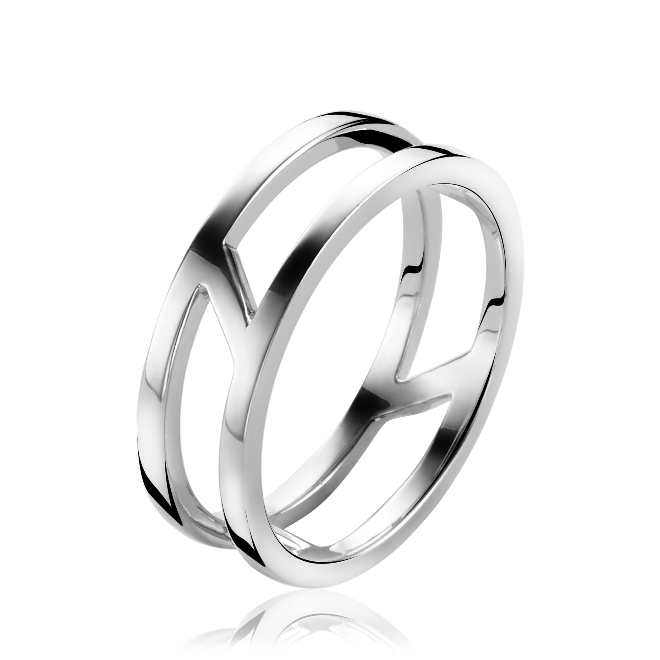 ZINZI silberner Ring glatt 8mm ZIR1154