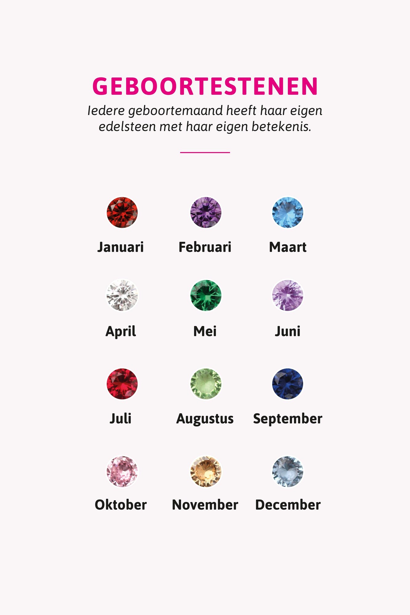 ZINZI zlv.oorbedels gg.verg. birthstones robijn cz