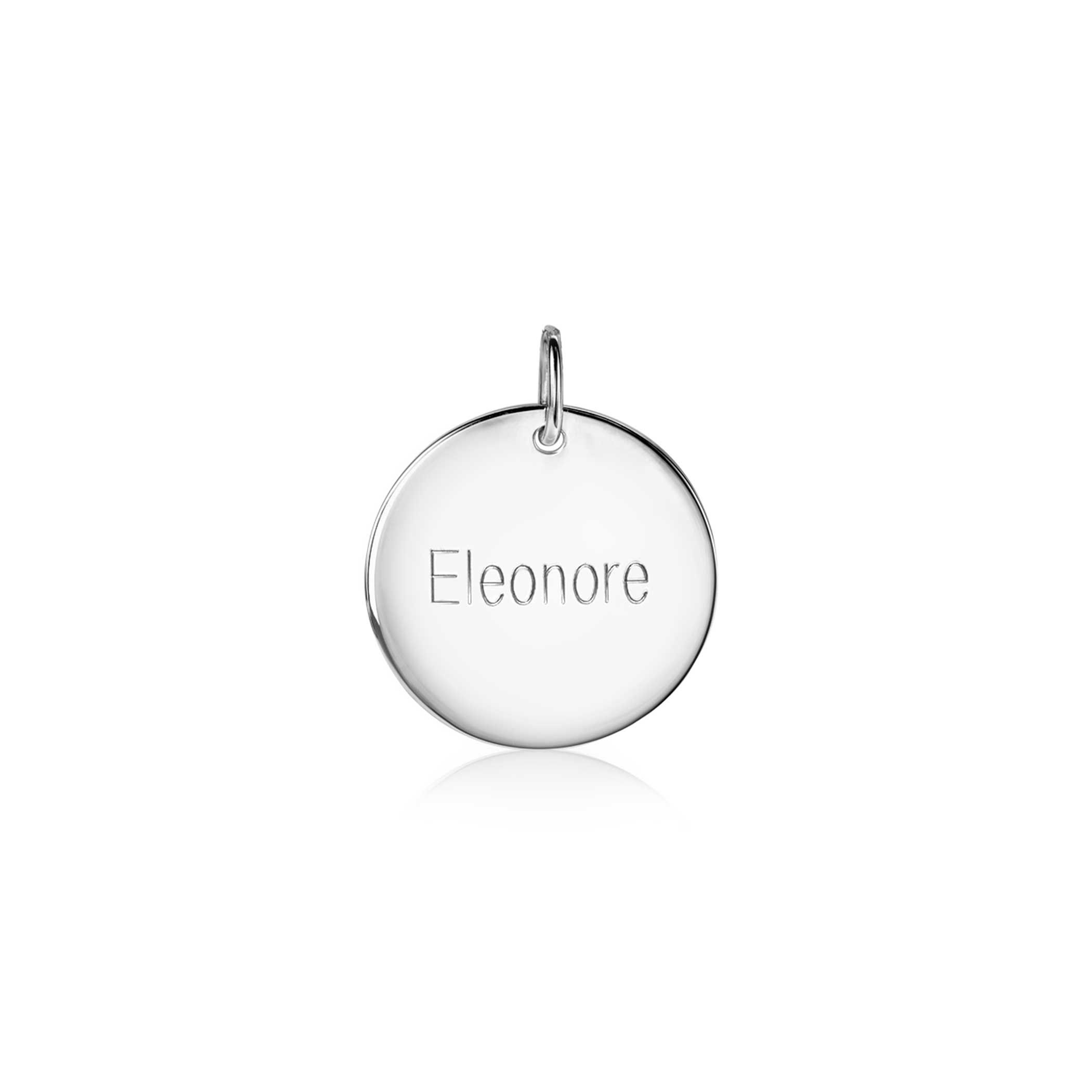 ZINZI zlv. hanger rond plaatje 20mm