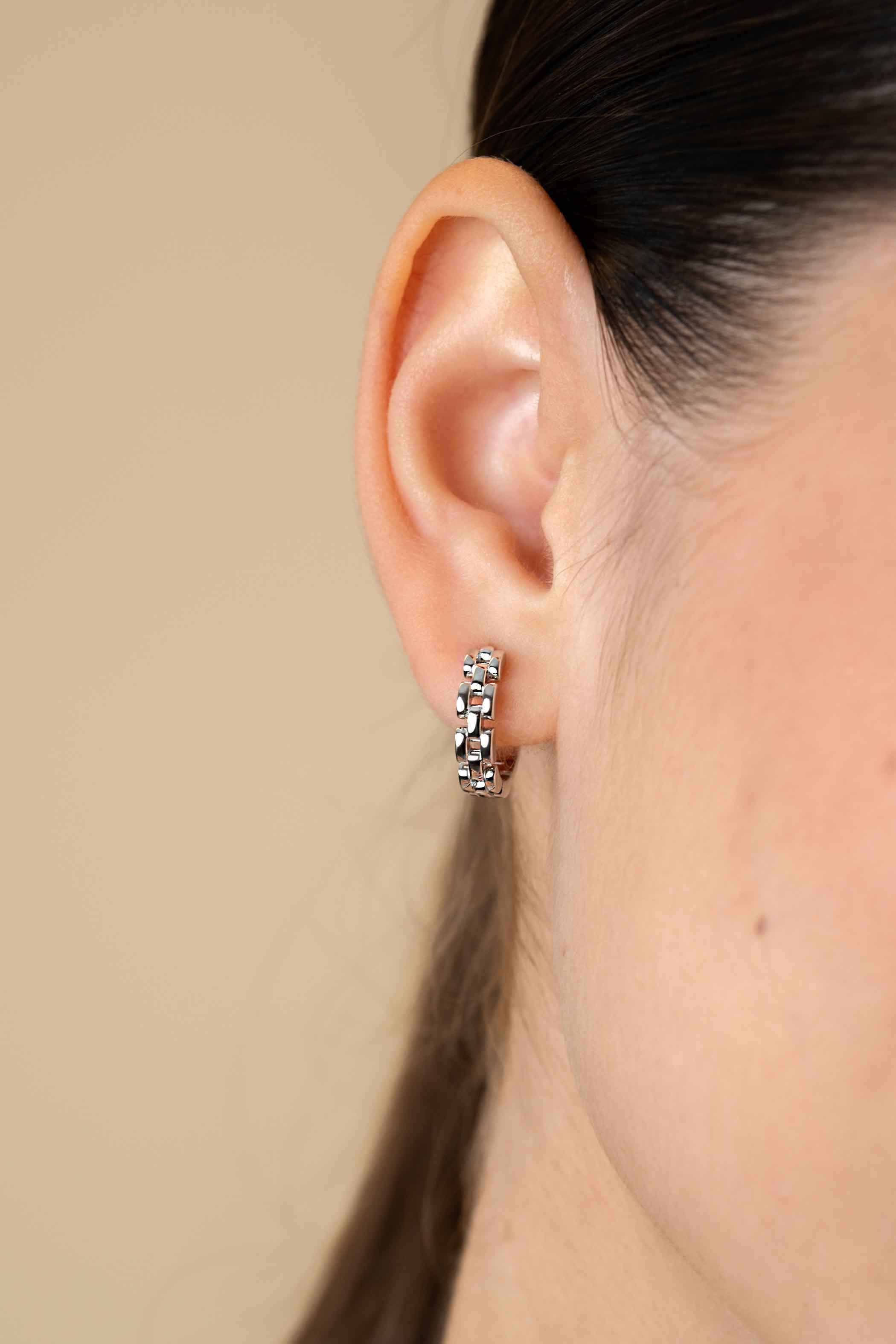 ZINZI zlv. oorringen rolex-style 16.5x4mm