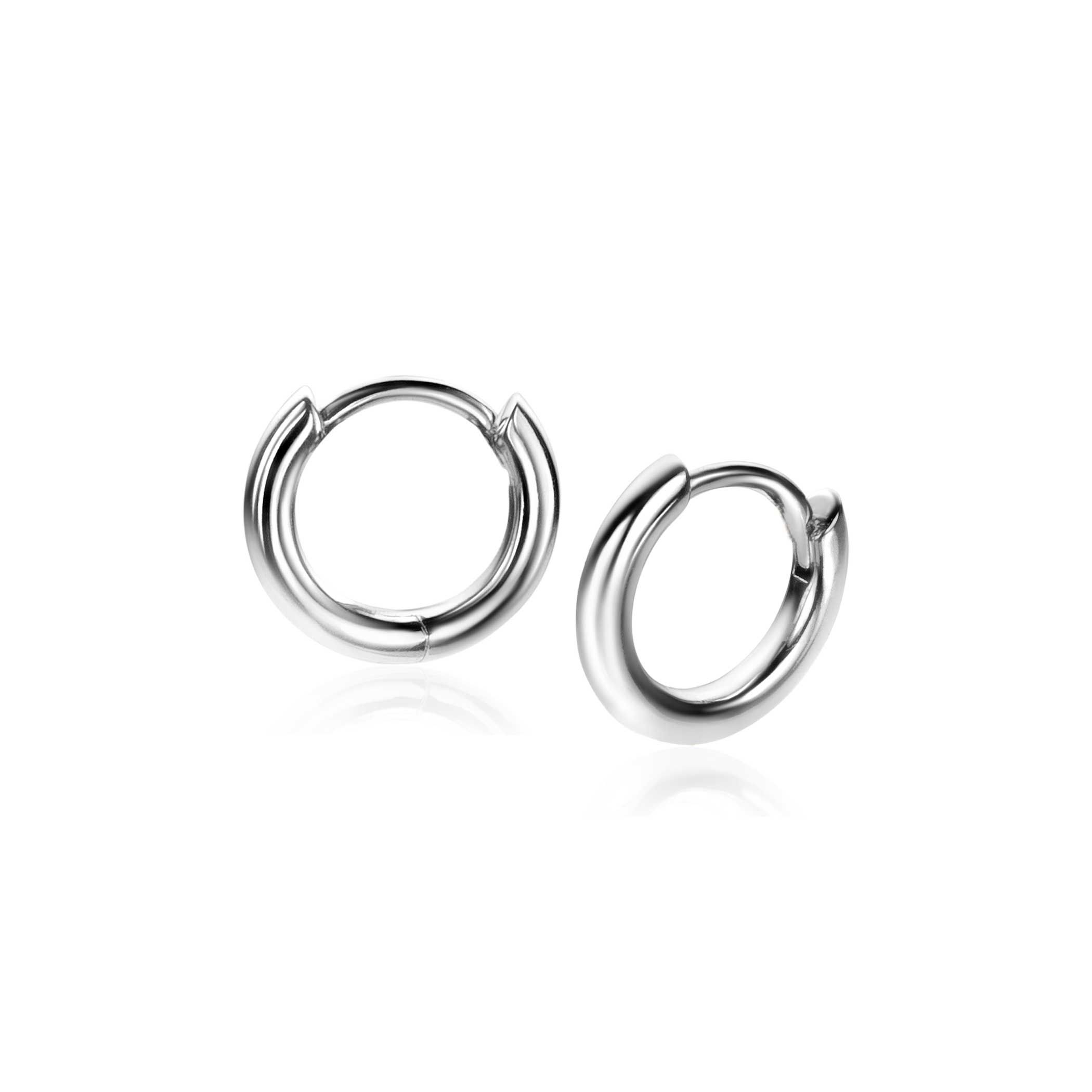 ZINZI silberne Luxus-Ohrringe glatt 10x2mm ZIO2261
