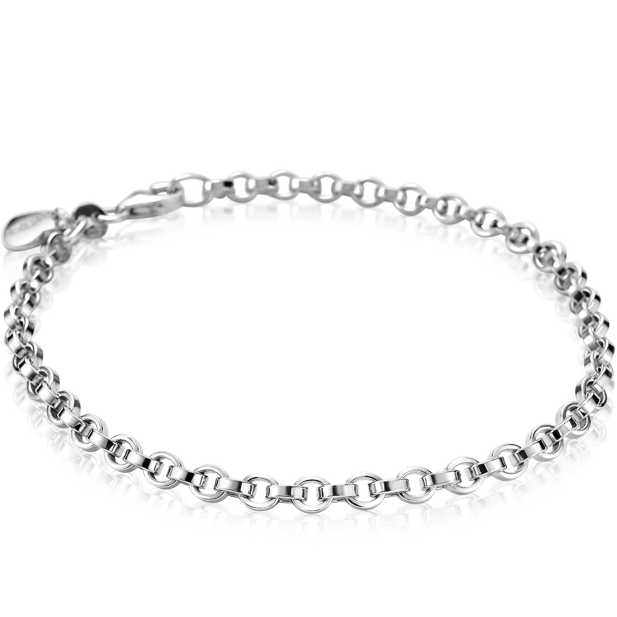 ZINZI silbernes Gliederarmband rund 3,5mm ZIA1702