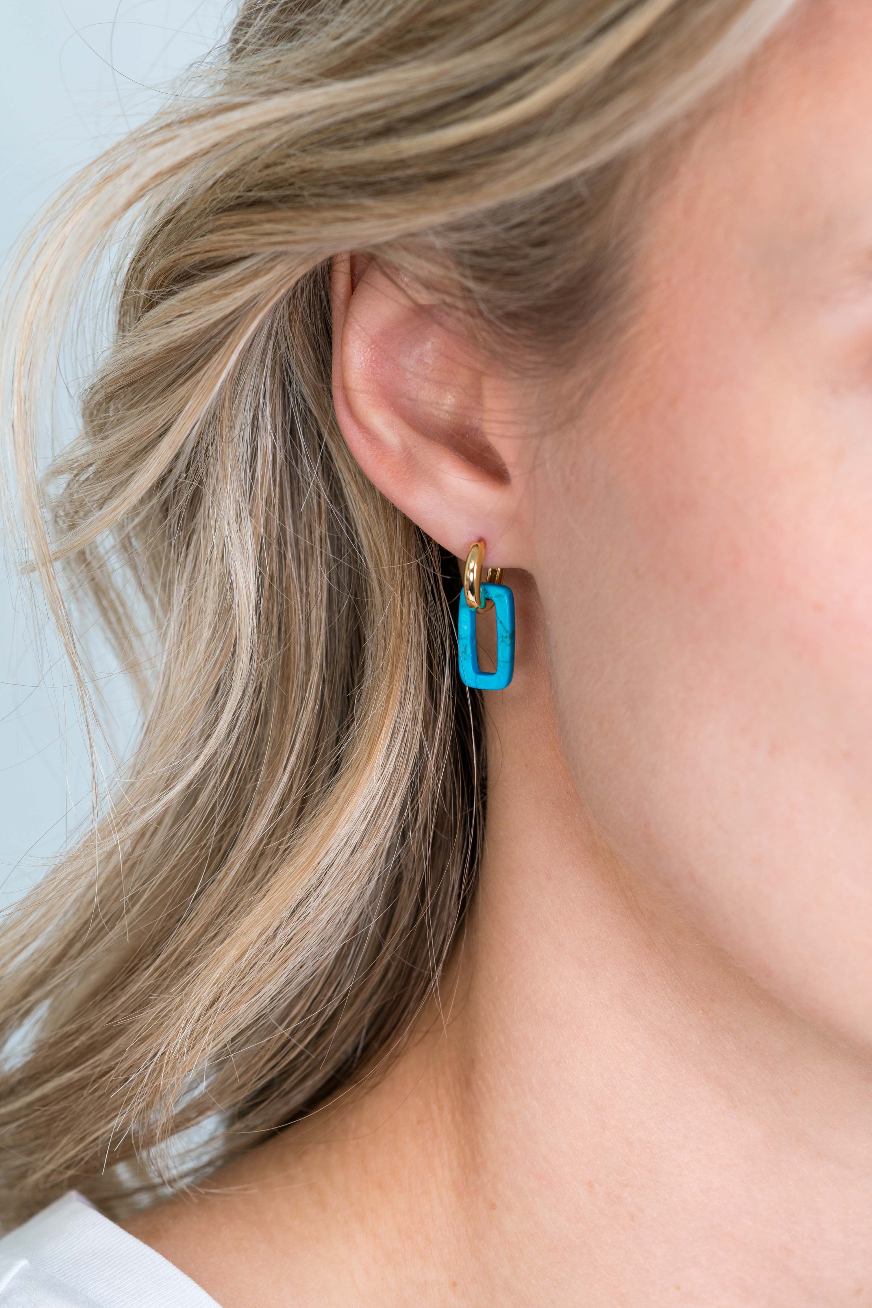 ZINZI zlv. creoolhangers blauw