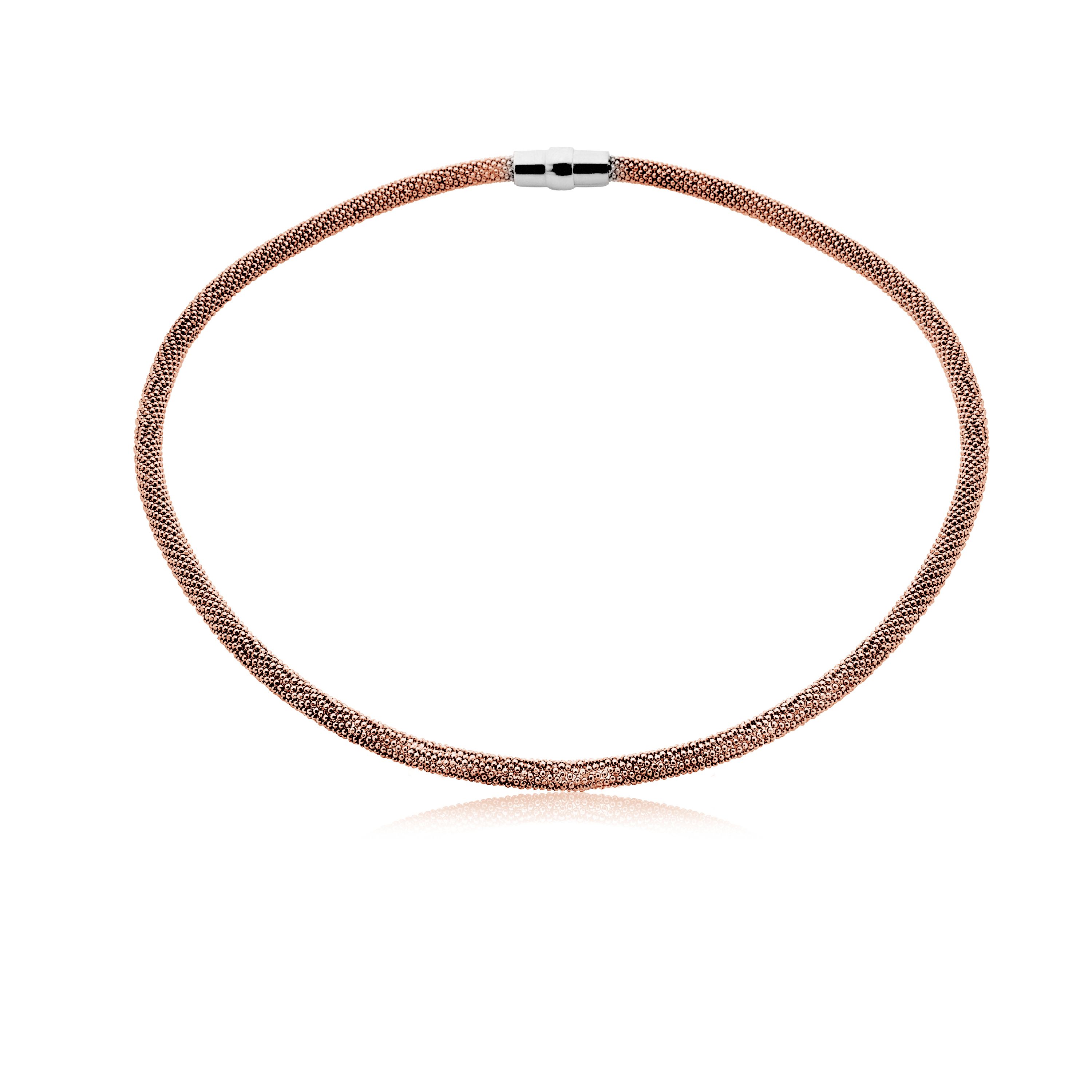 ZINZI eng silberne Halskette rosé vergoldet 43cm ZIC681R