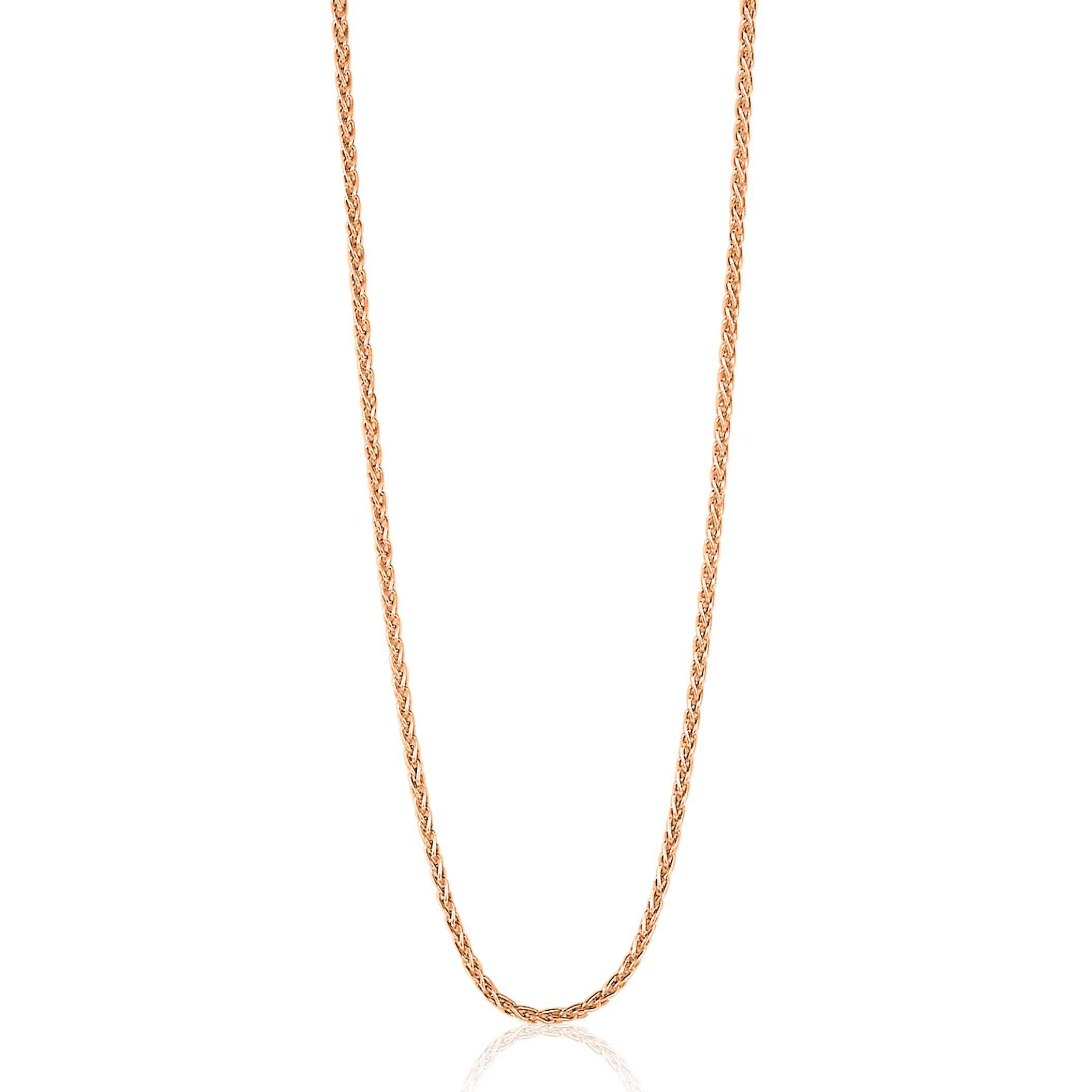 ZINZI zlv. palmier collier 45 cm rosé verguld