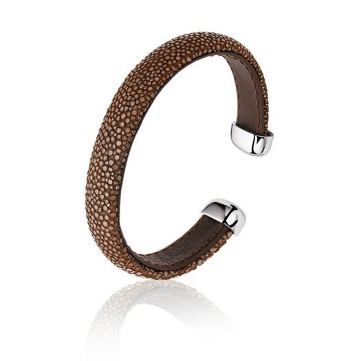 Zinzi Rochenleder Sklavenarmband braun one-size ZIA942BR