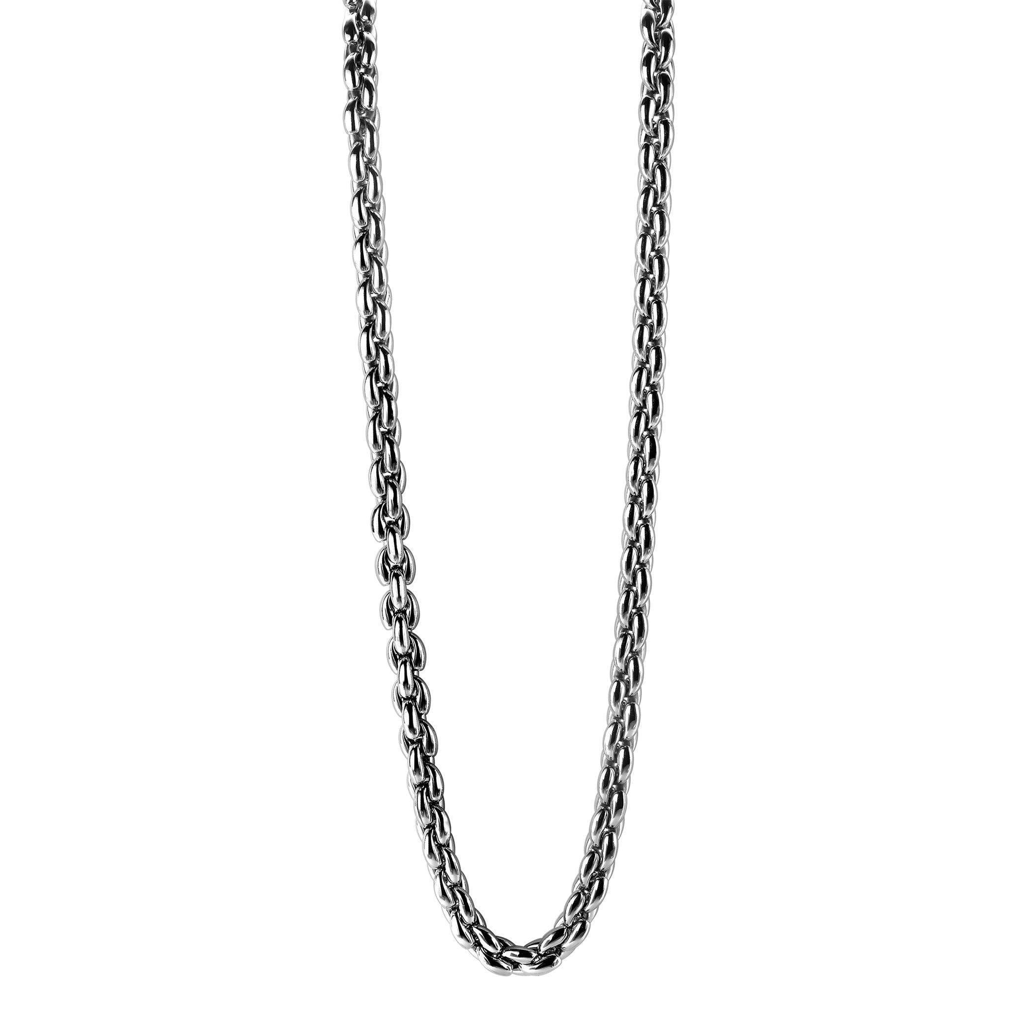 Zinzi silbernes Glieder Halskette 43cm ZIC1205