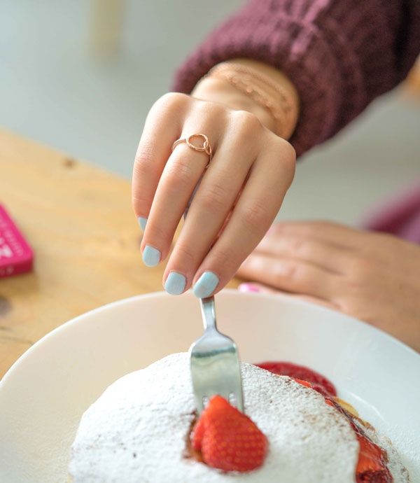 ZINZI silberner Ring rosé vergoldet 2 runde Formen ineinander   ZIR1278R