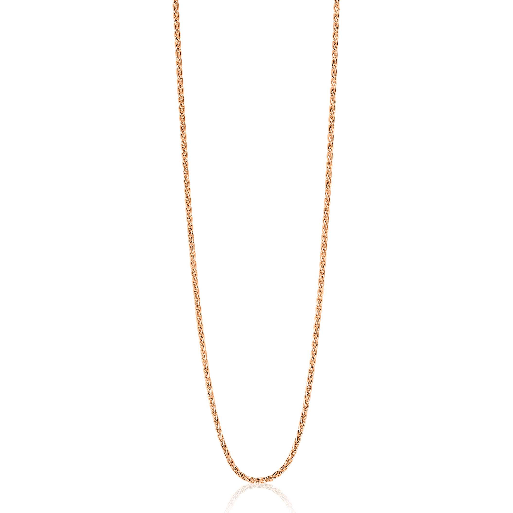 ZINZI zlv. palmier collier 45 cm rosé verguld