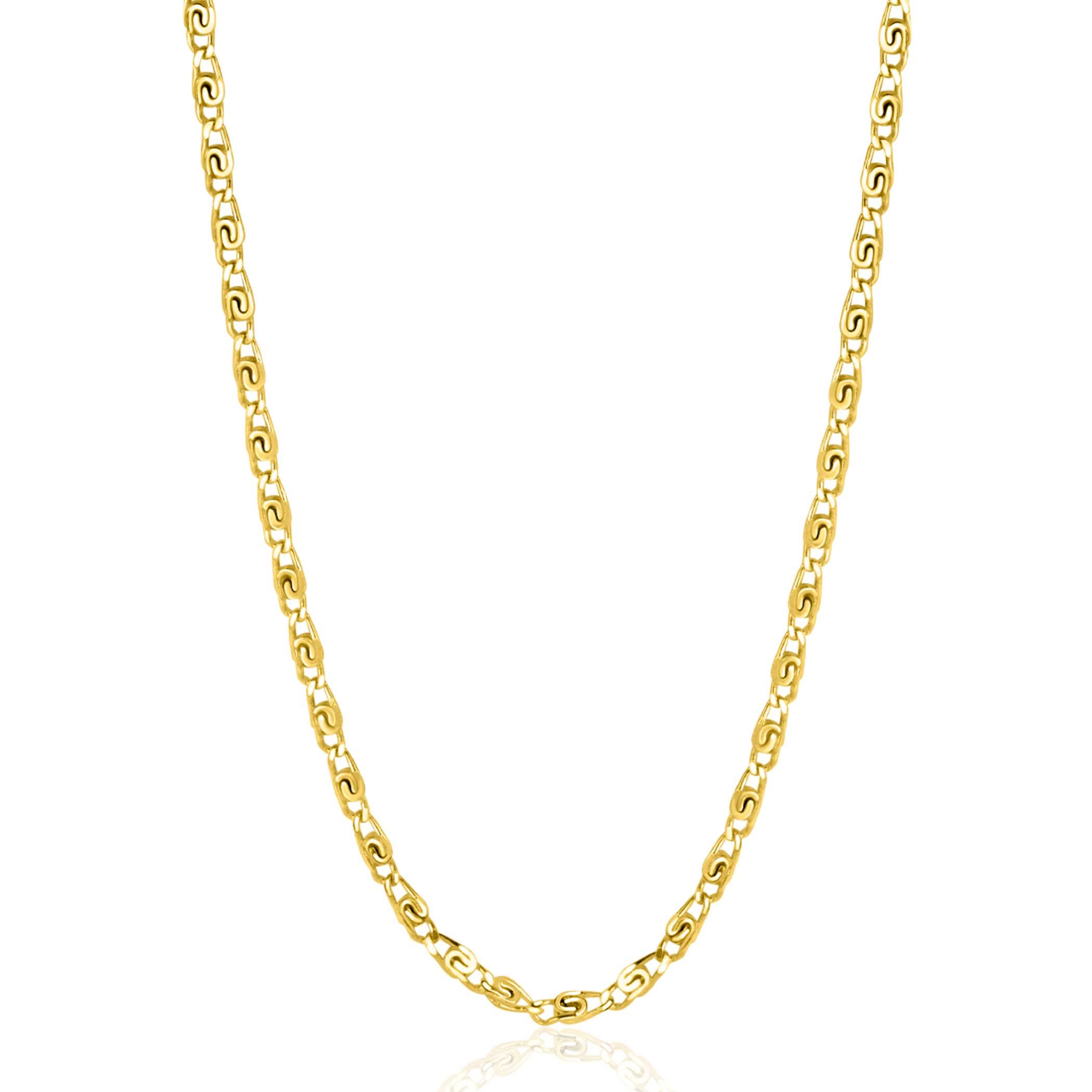 ZINZI zlv. collier gg.verguld fantasie 42/45cm