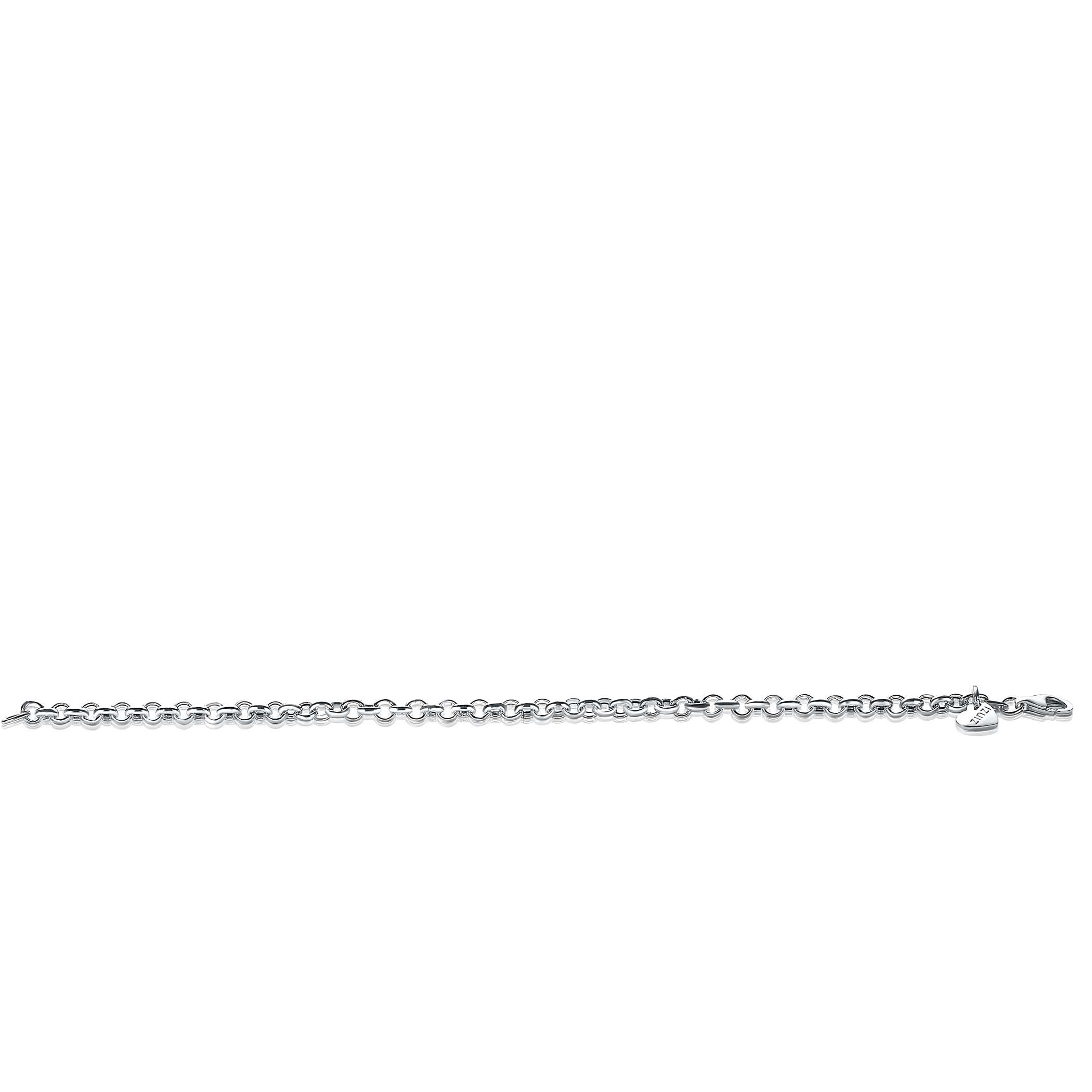 Zinzi silbernes Jasseron-Armband 4,5mm breit 18cm ZIA1911