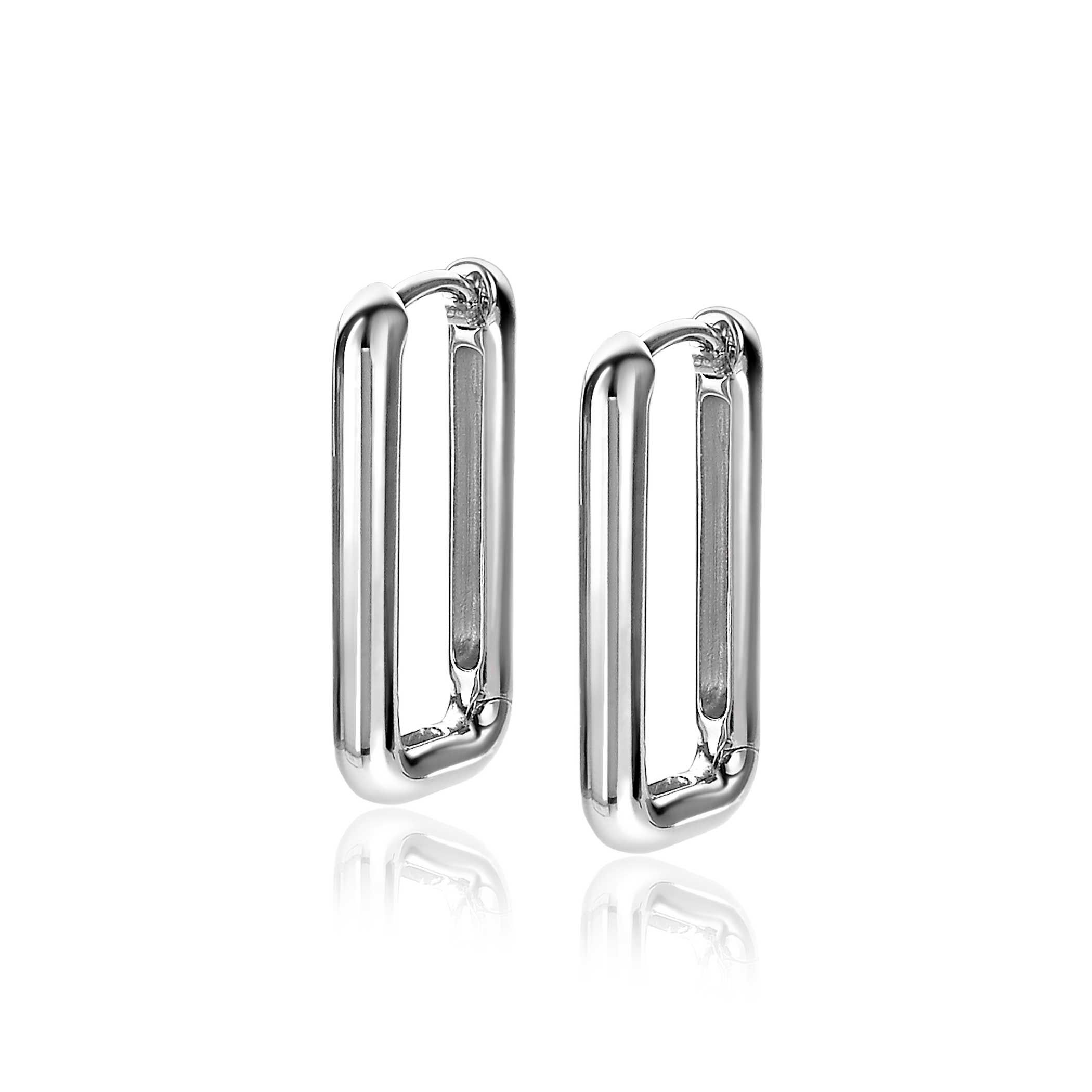 ZINZI silbernes Luxus Ohrringe 24x3mm ovale Form ZIO2223