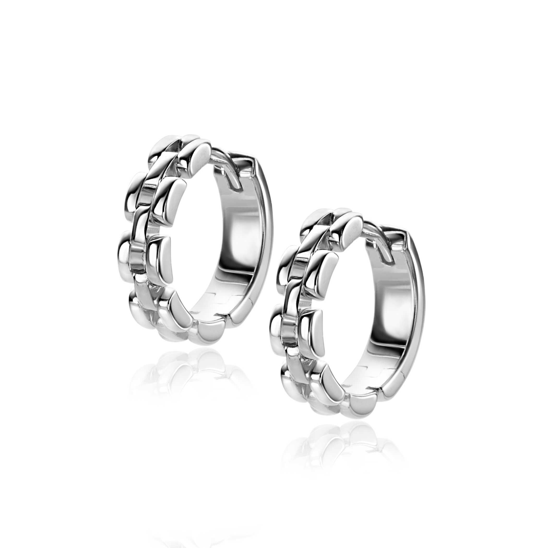 ZINZI zlv. oorringen rolex-style 16.5x4mm