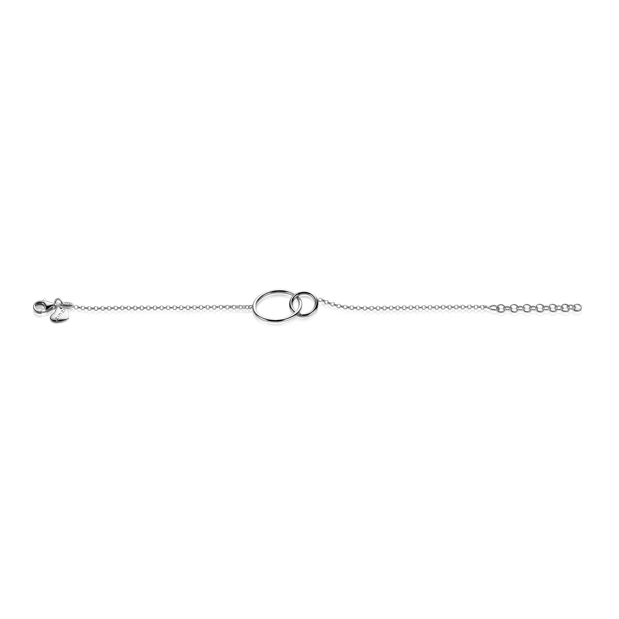 Zinzi silbernes Armband runde Formen16-19cm ZIA1278