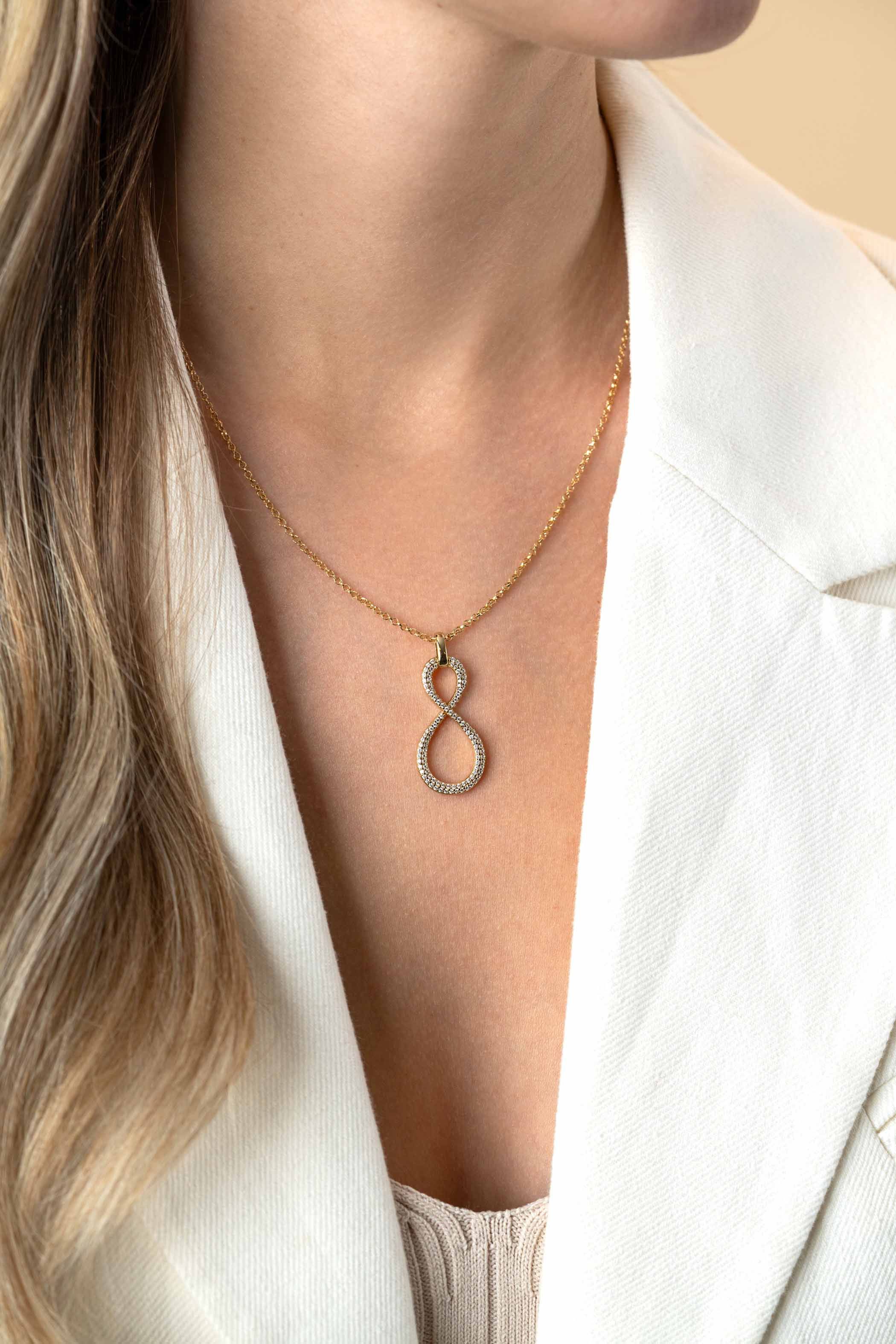 ZINZI zlv. hanger gg.verg.infinity pave zirconia's