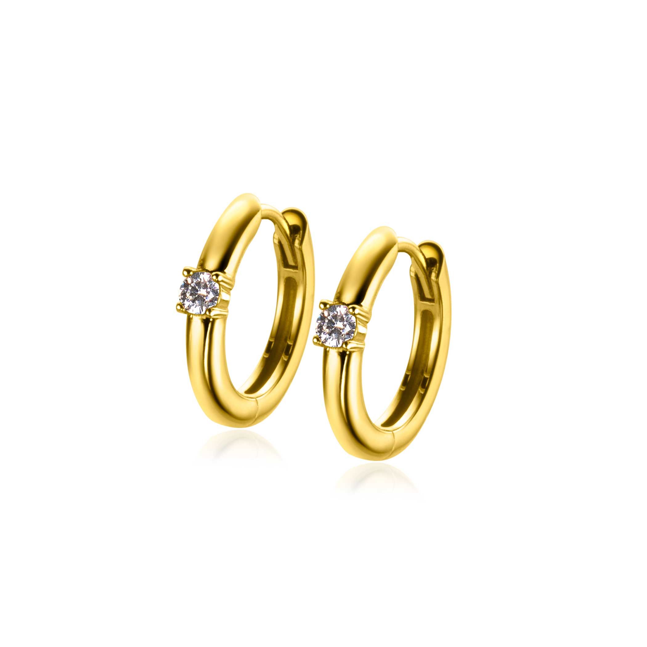 ZINZI zlv. oorringen gg.verg. birthstones wit cz.