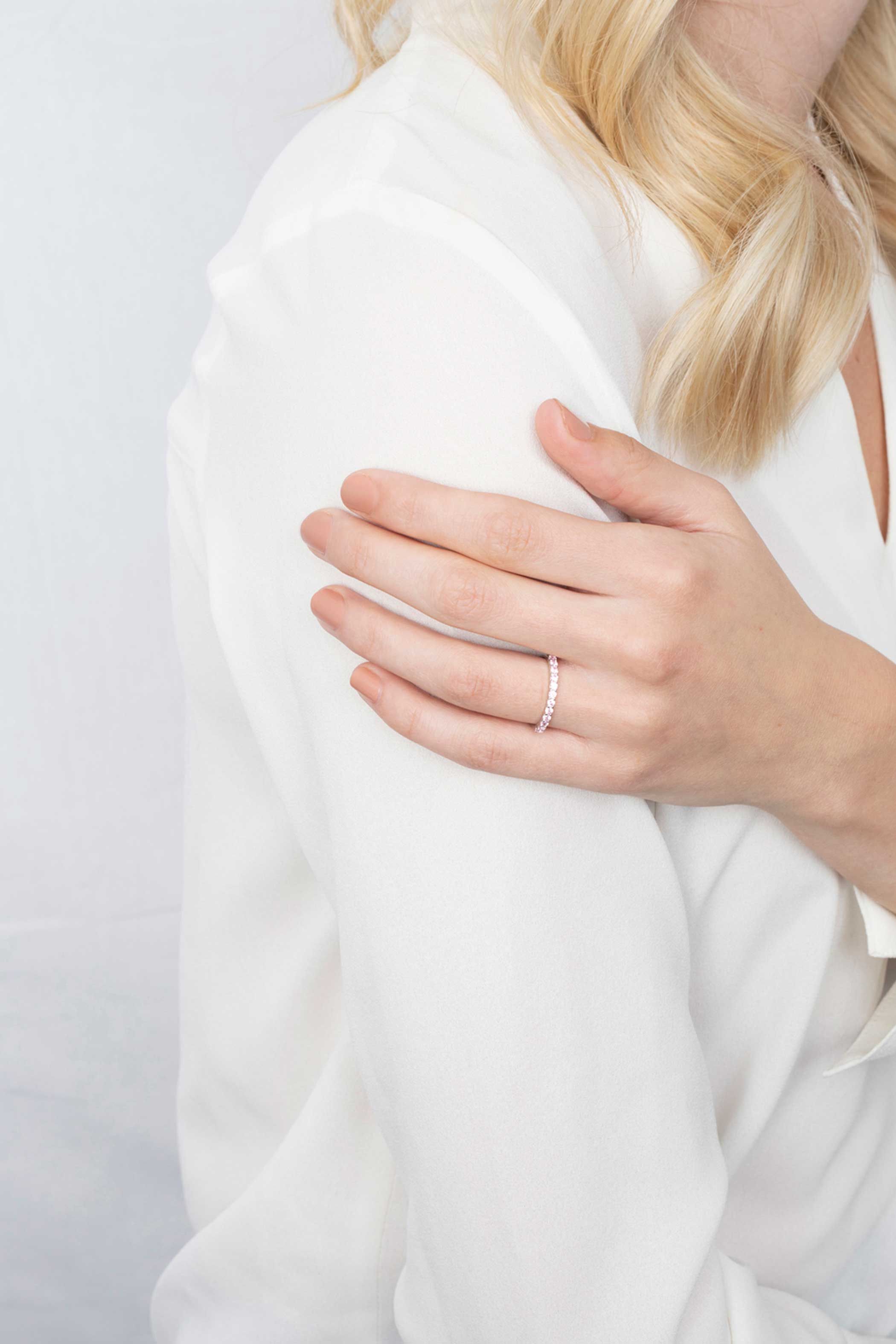 ZINZI silberner Ring rosa ZIR827R